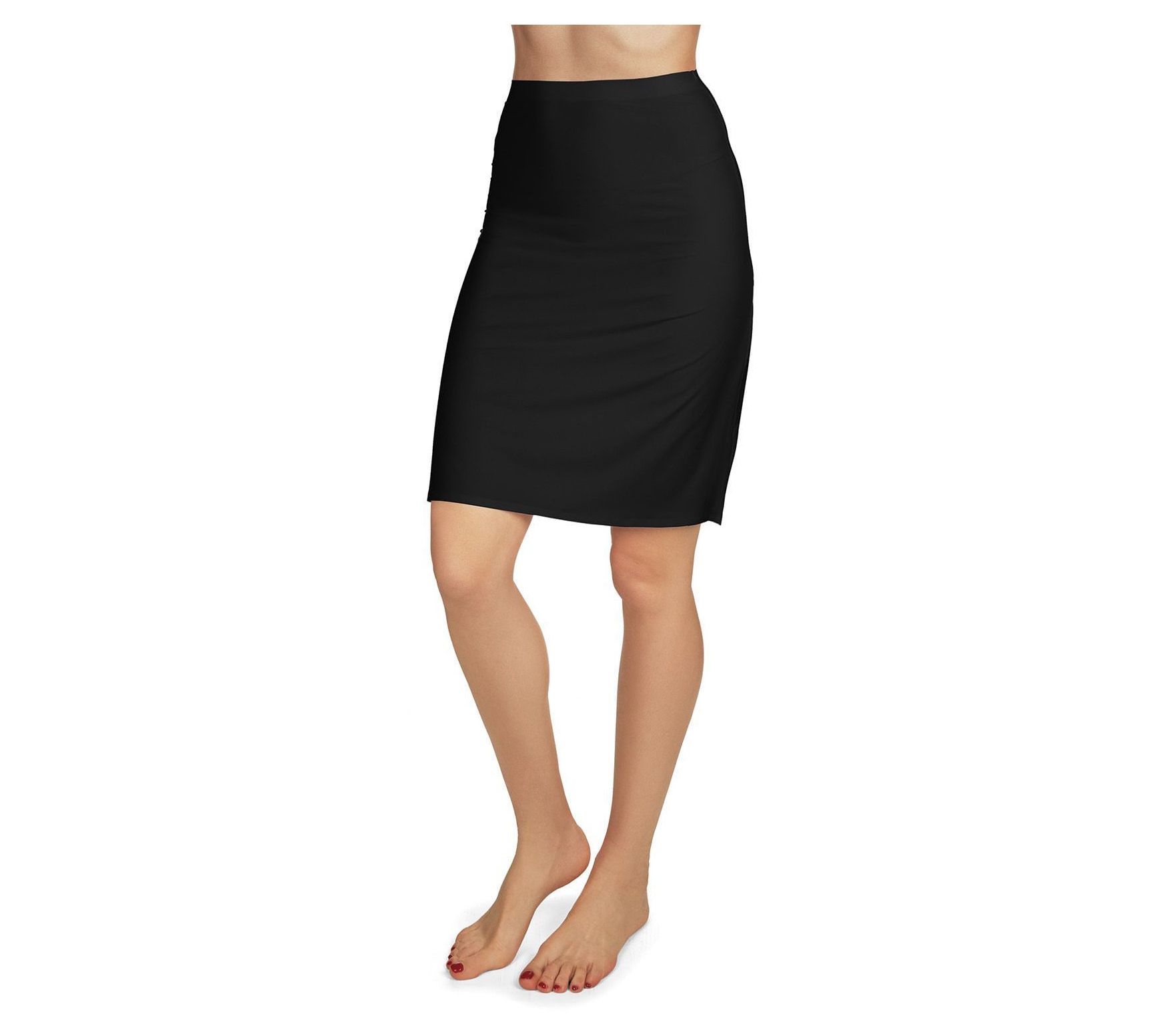 Memoi High-Waisted Bonded 22" Half Slip Skirt