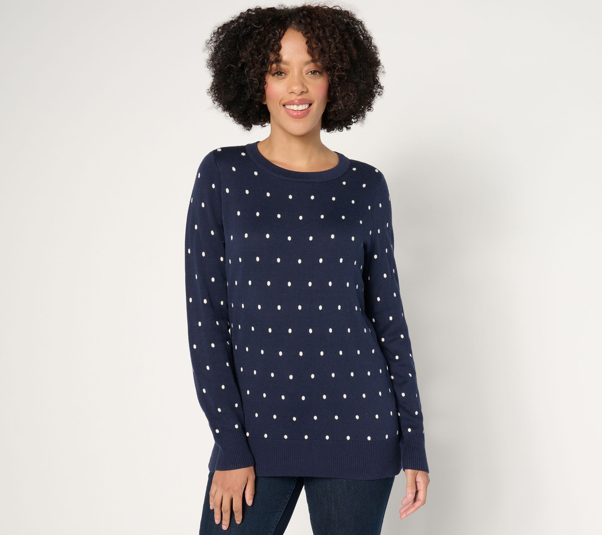 "As Is" Belle by Kim Gravel Resort Ready Polka Dot Sweater