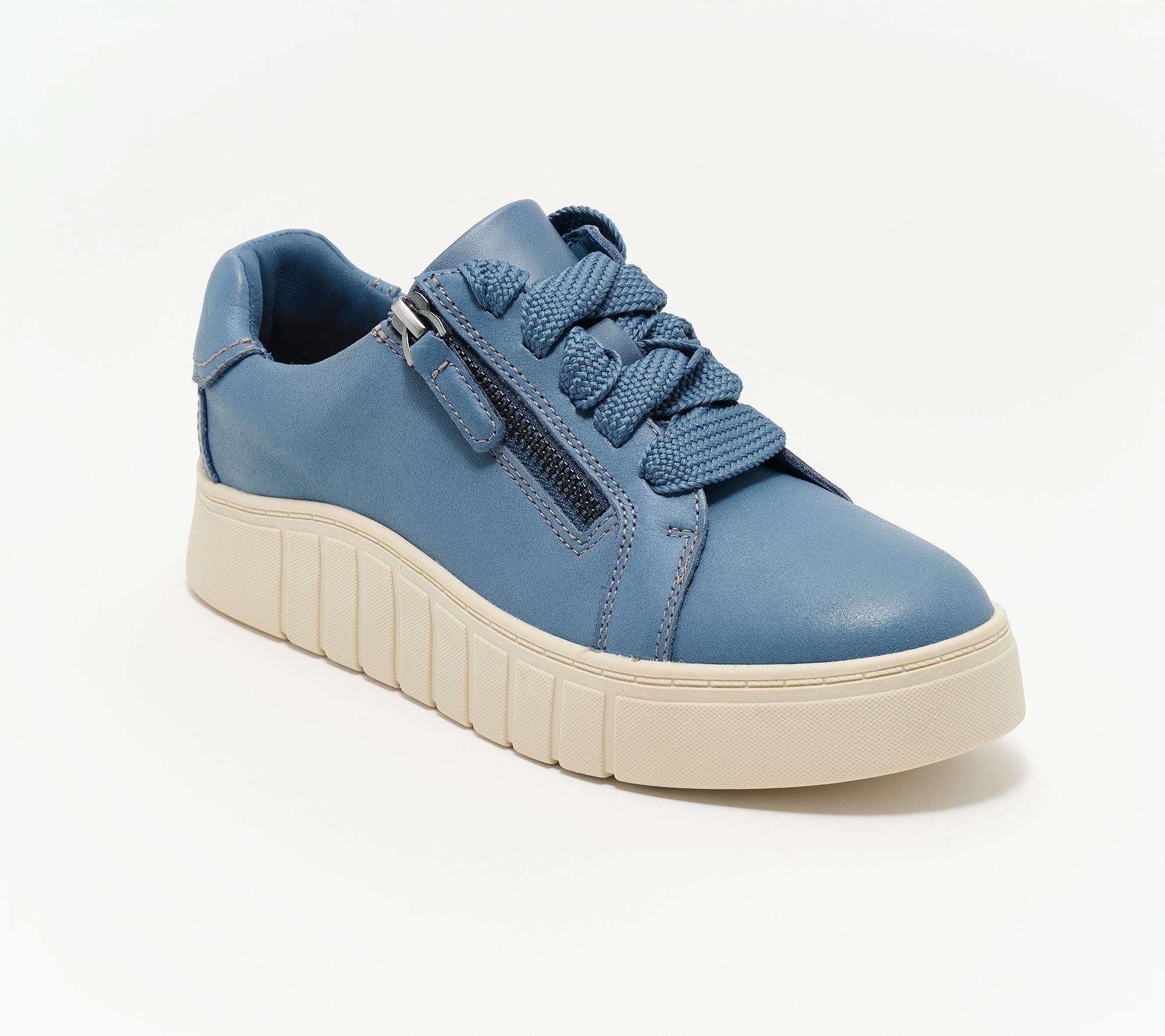 Clarks Collection Leather Lace-Up Sneakers -Mykah Joy