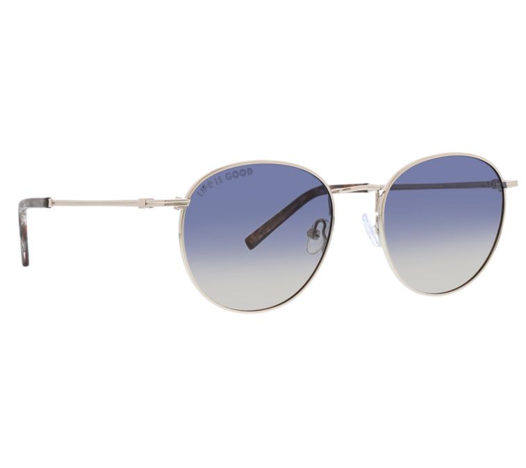 Life is Good Wildwood Round Metal Polarized Sunglasses