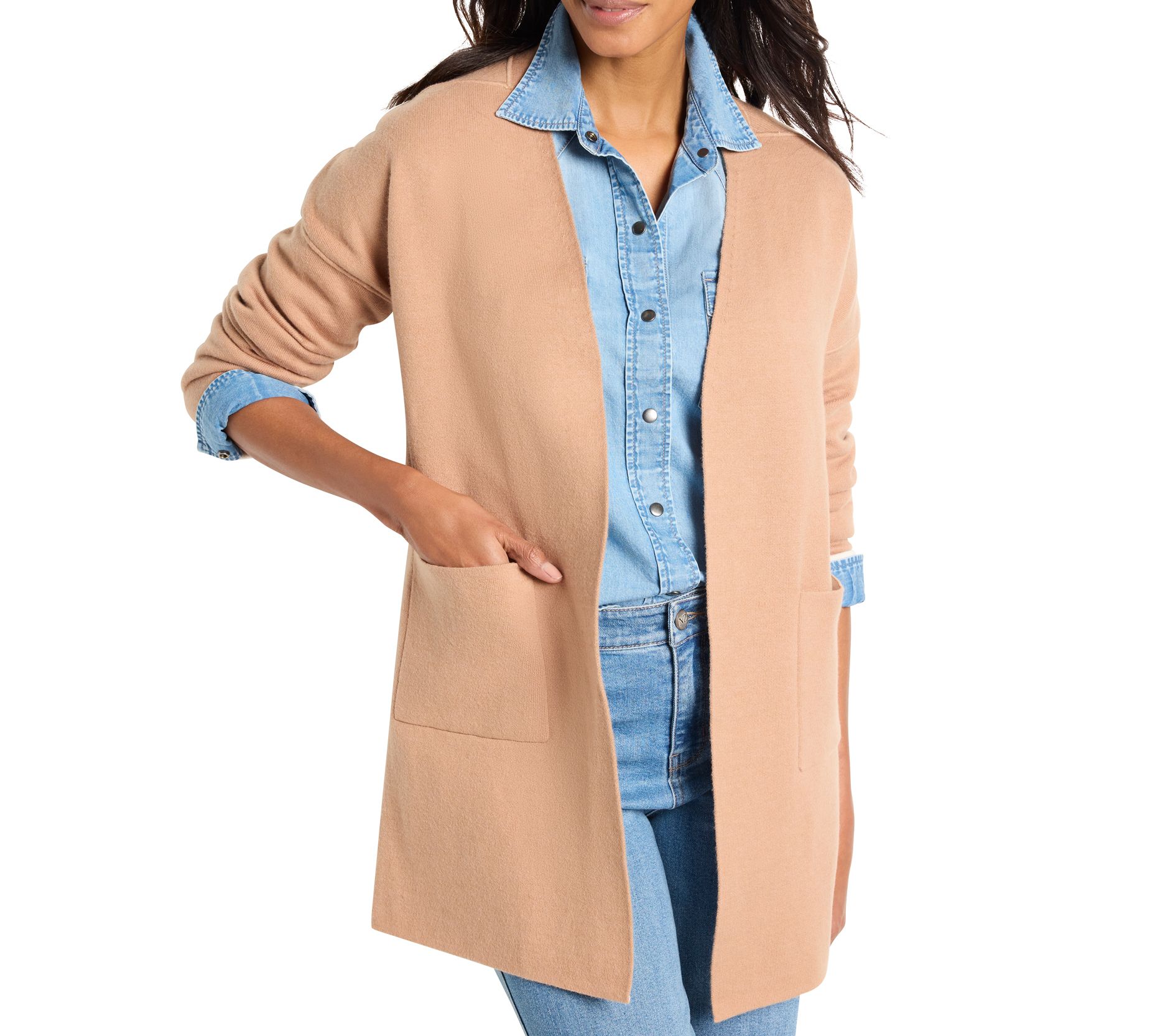 NIC+ZOE Sunset Breeze Reversible Knit Jacket