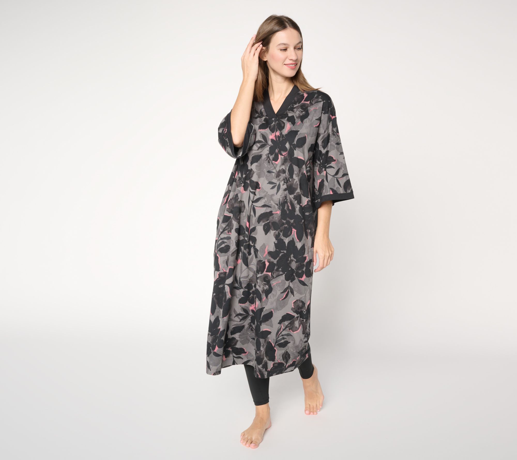 Stan Herman Sueded Jersey Caftan