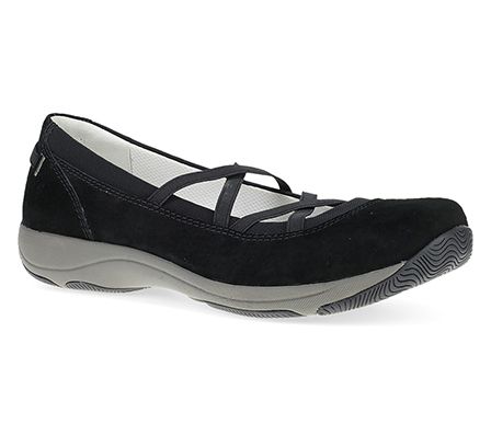 Dansko Harper Black Suede Mary Jane Sneaker