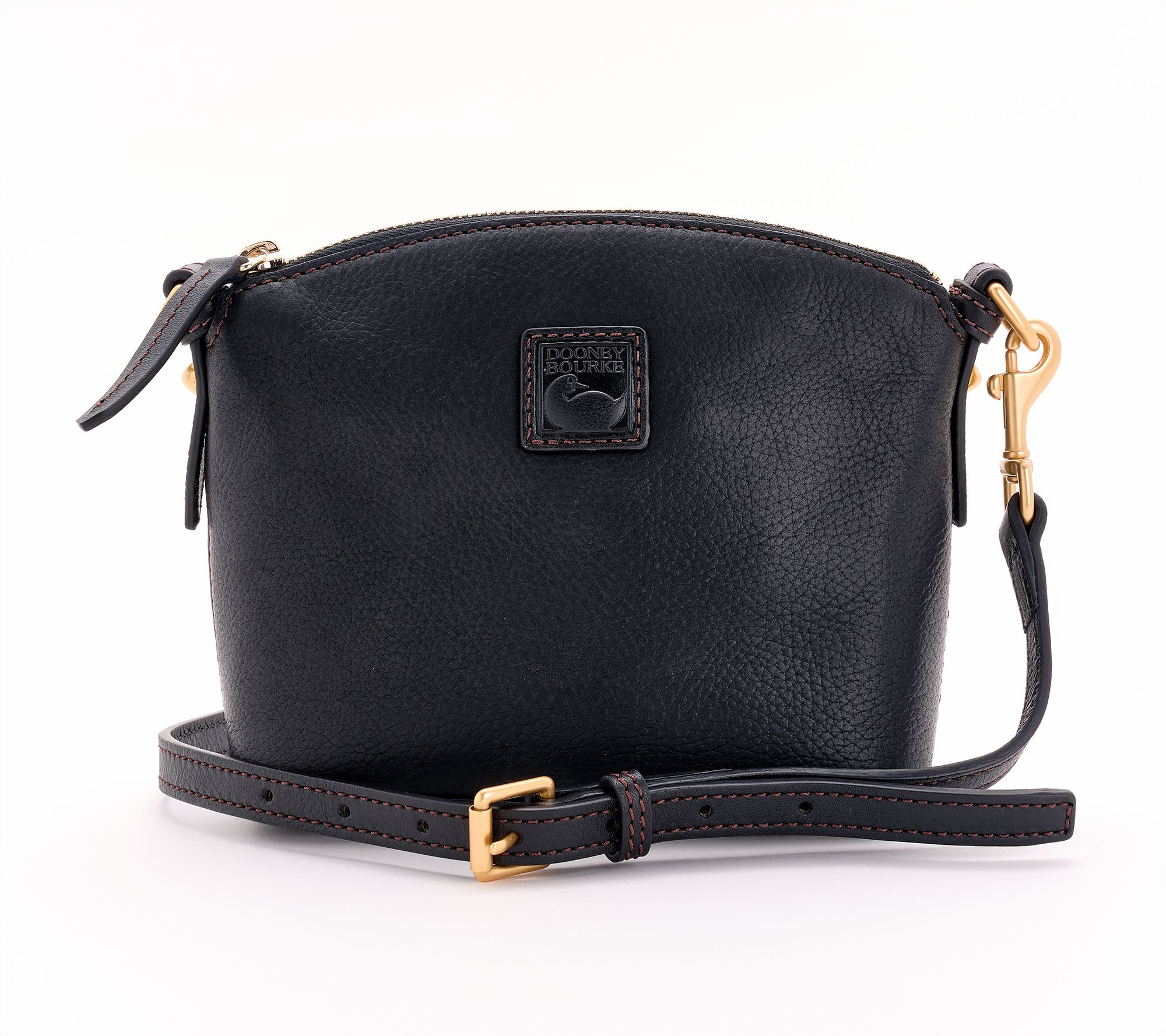 "As Is" Dooney & Bourke Florentine Leather Mini Domed Crossbody