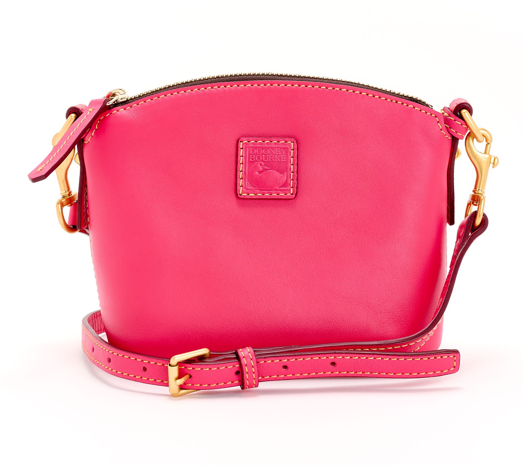 "As Is" Dooney & Bourke Florentine Leather Mini Domed Crossbody