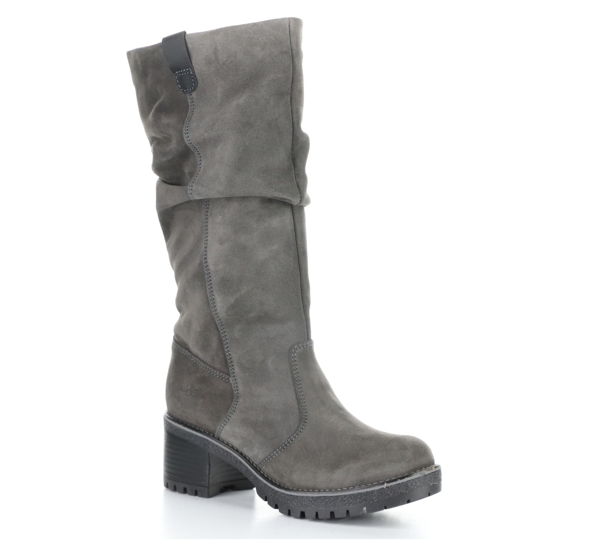 Bos. & Co. Winter Suede/Saddle Side Zip  Boot- Mist