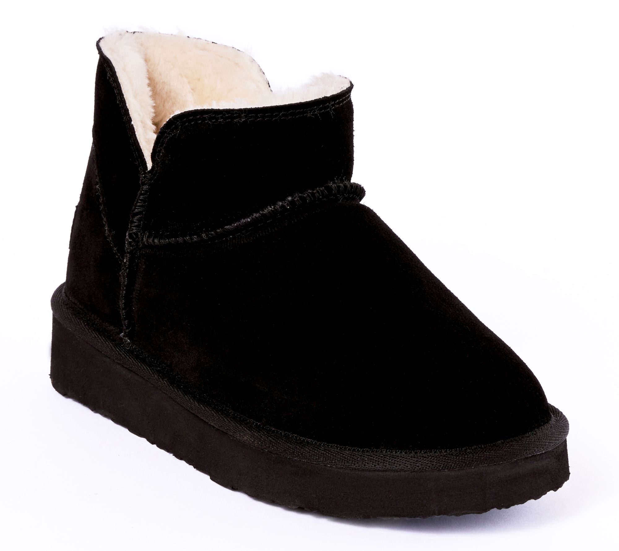 Minnetonka Women's Mavie Suede Ankle Slipper Boots
