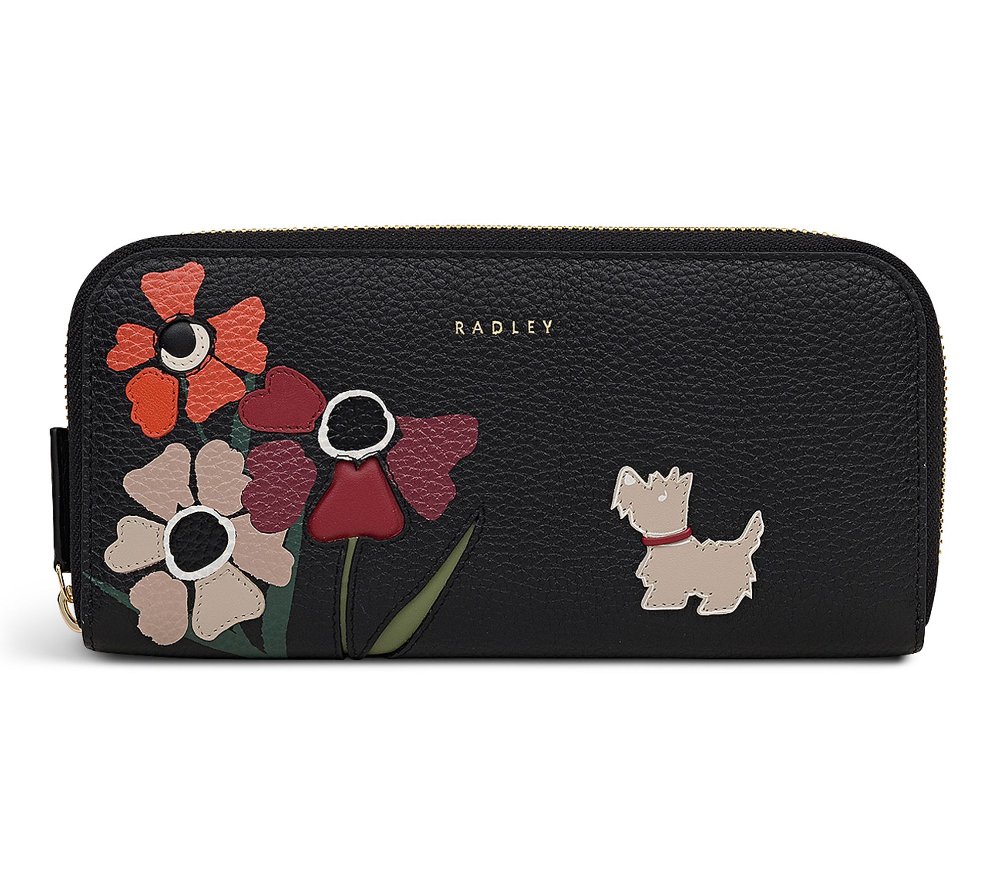 RADLEY Floribunda Large Zip Around Leather Wallet - QVC.com