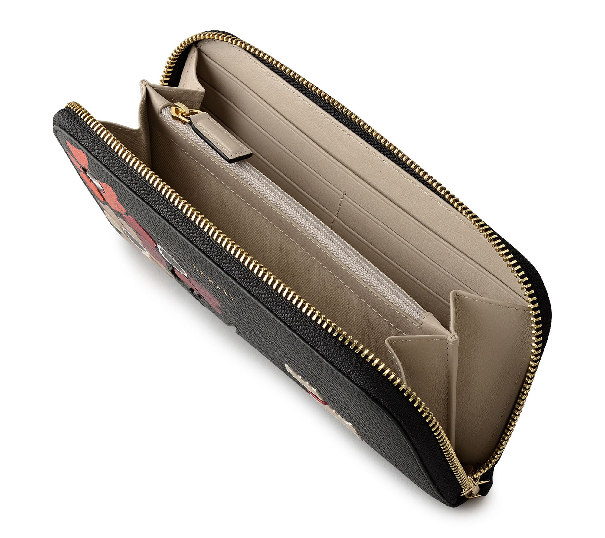 RADLEY Floribunda Large Zip Around Leather Wallet - QVC.com