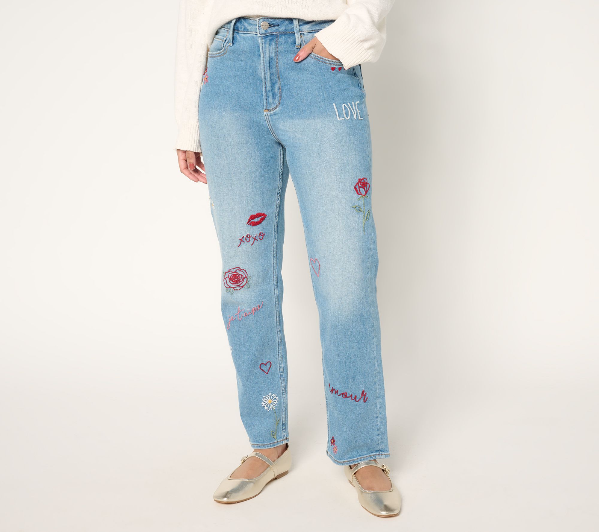 "As Is" Driftwood Jeans Love Notes Jordie Relaxed Straight Jean