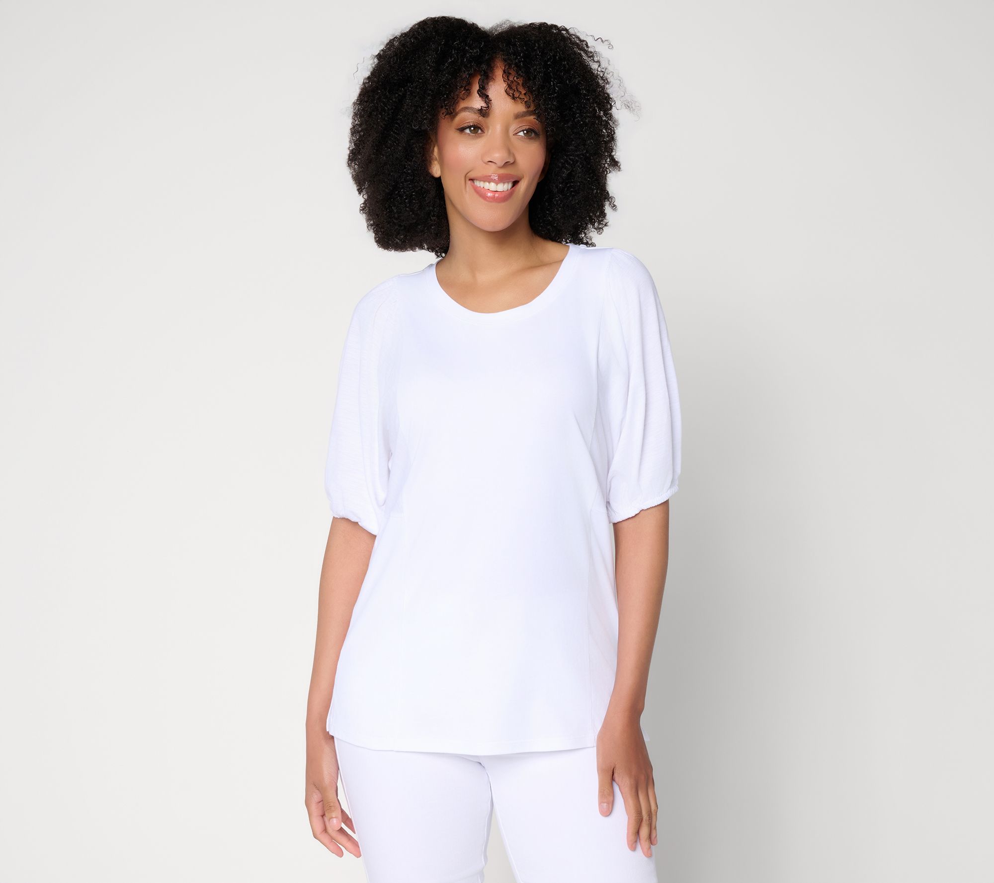 Belle by Kim Gravel Slay the Vacay Mixed Media Knit Top