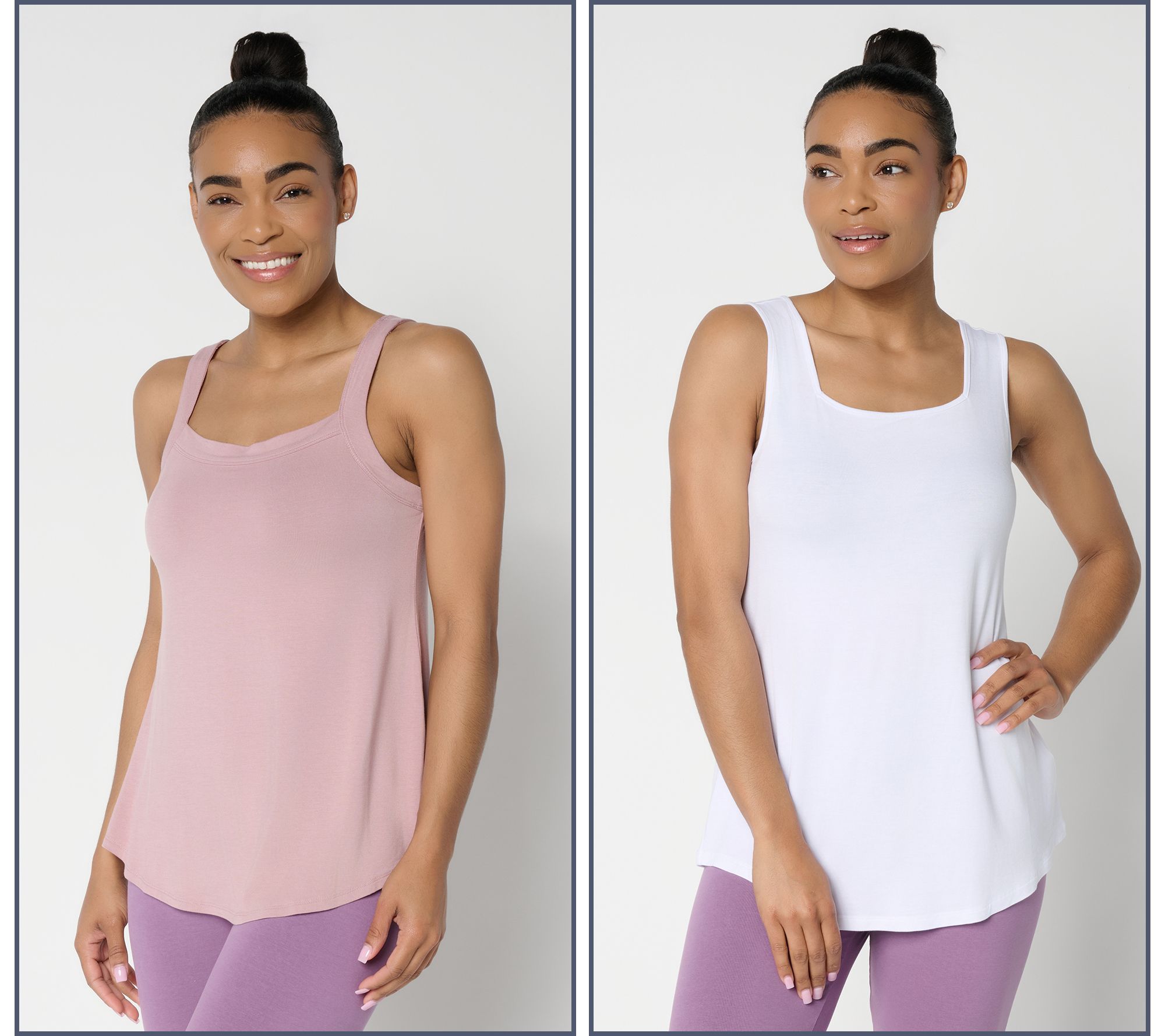 LOGO Layers by Lori Goldstein 2 Pack Layered Tank