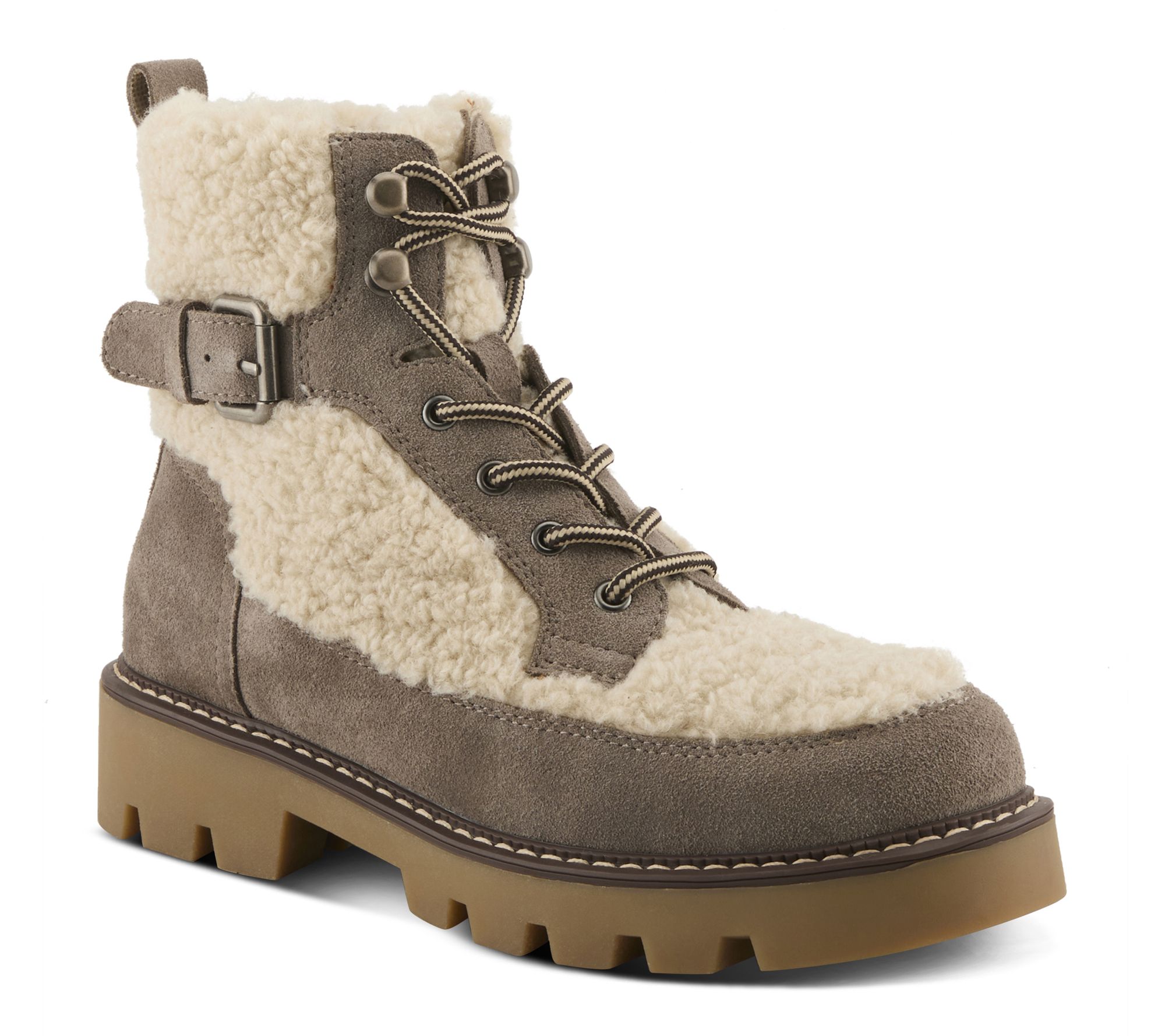 Spring Step Suede Combo Boots - Namiko
