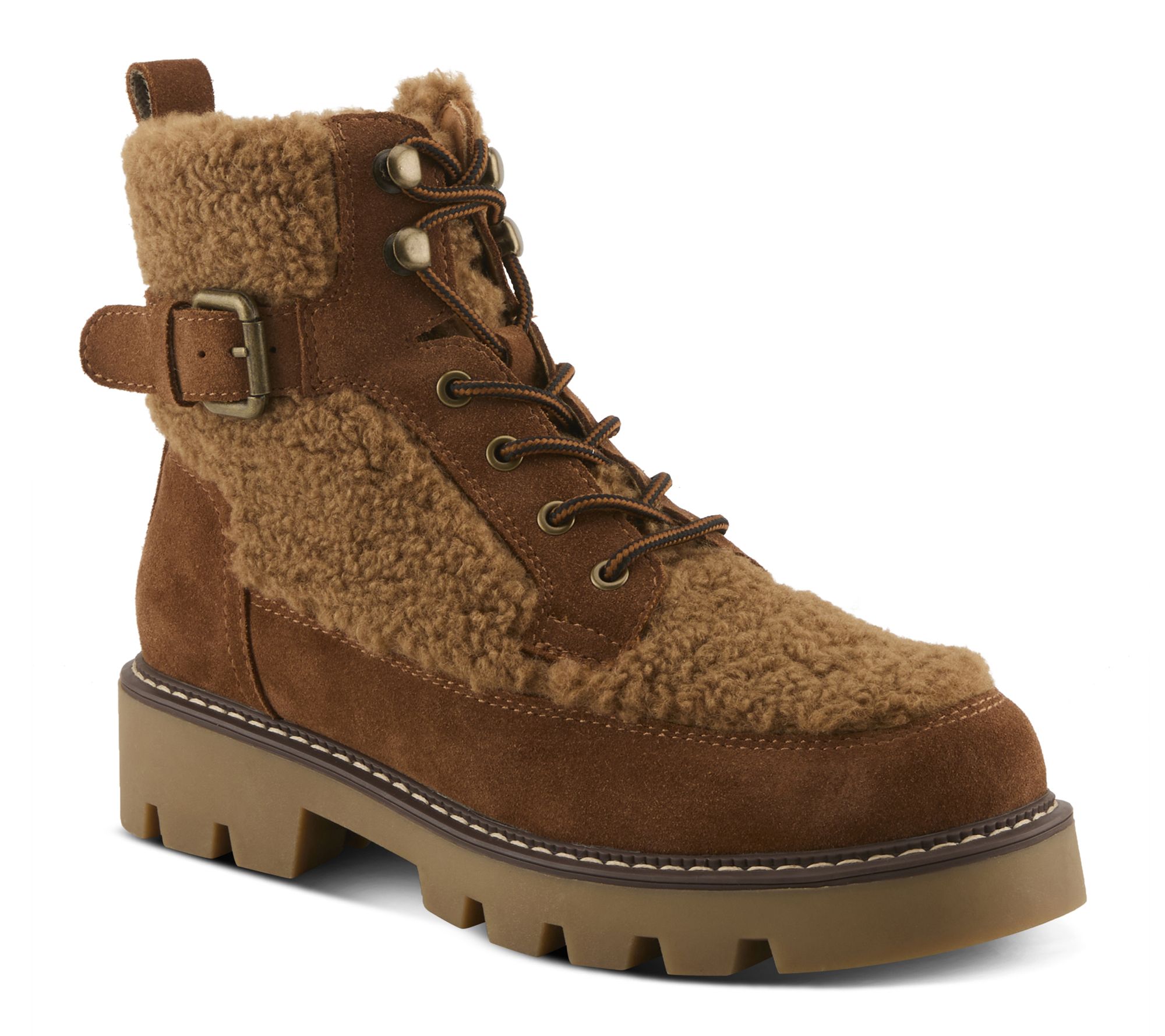 Spring Step Suede Combo Boots - Namiko