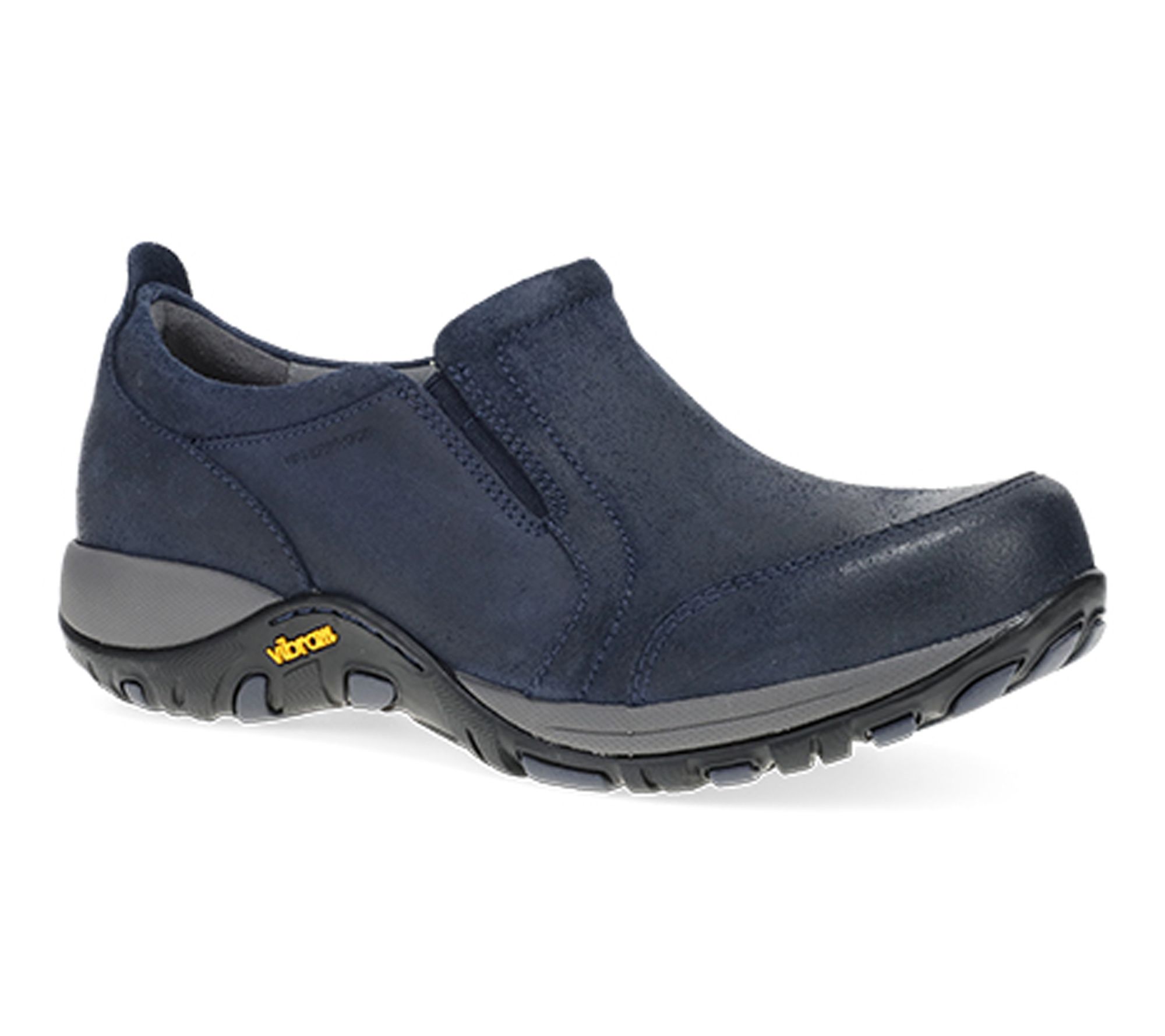 Dansko Pippy Navy Waterproof Suede Slip On Sneakers