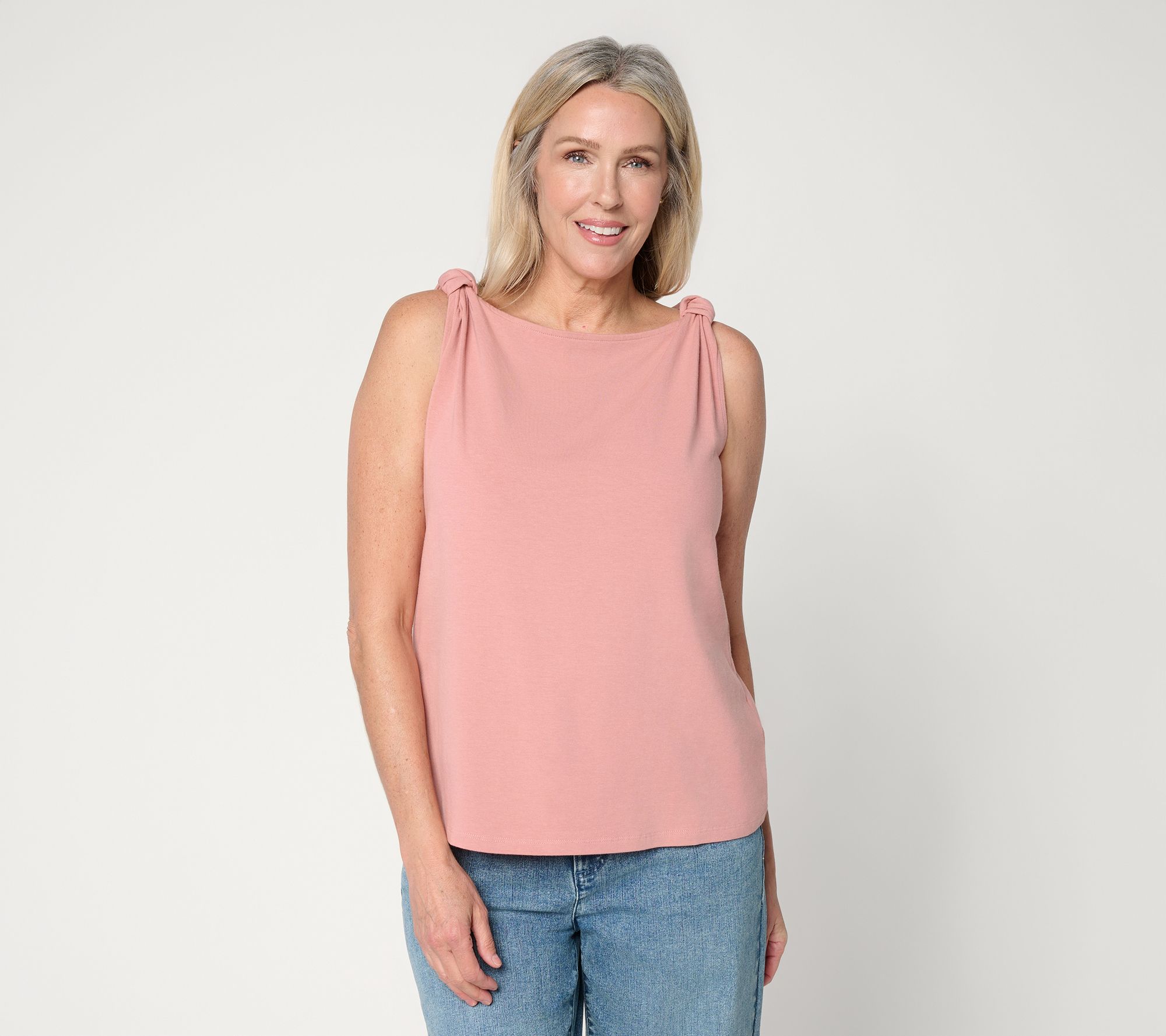 Me by Jennie Garth Sleeveless Top with Shoulder Knots