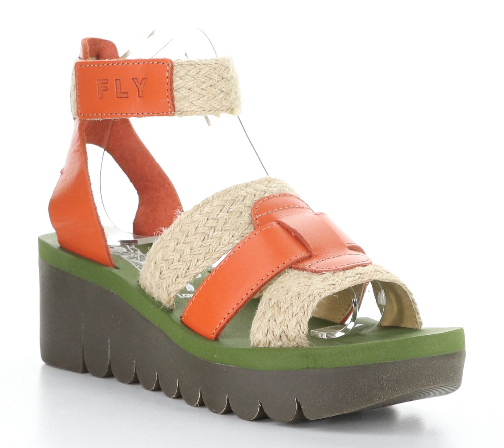 Fly London Brooklyn/Jute Hook & Loop  Sandals- Yory430Fly