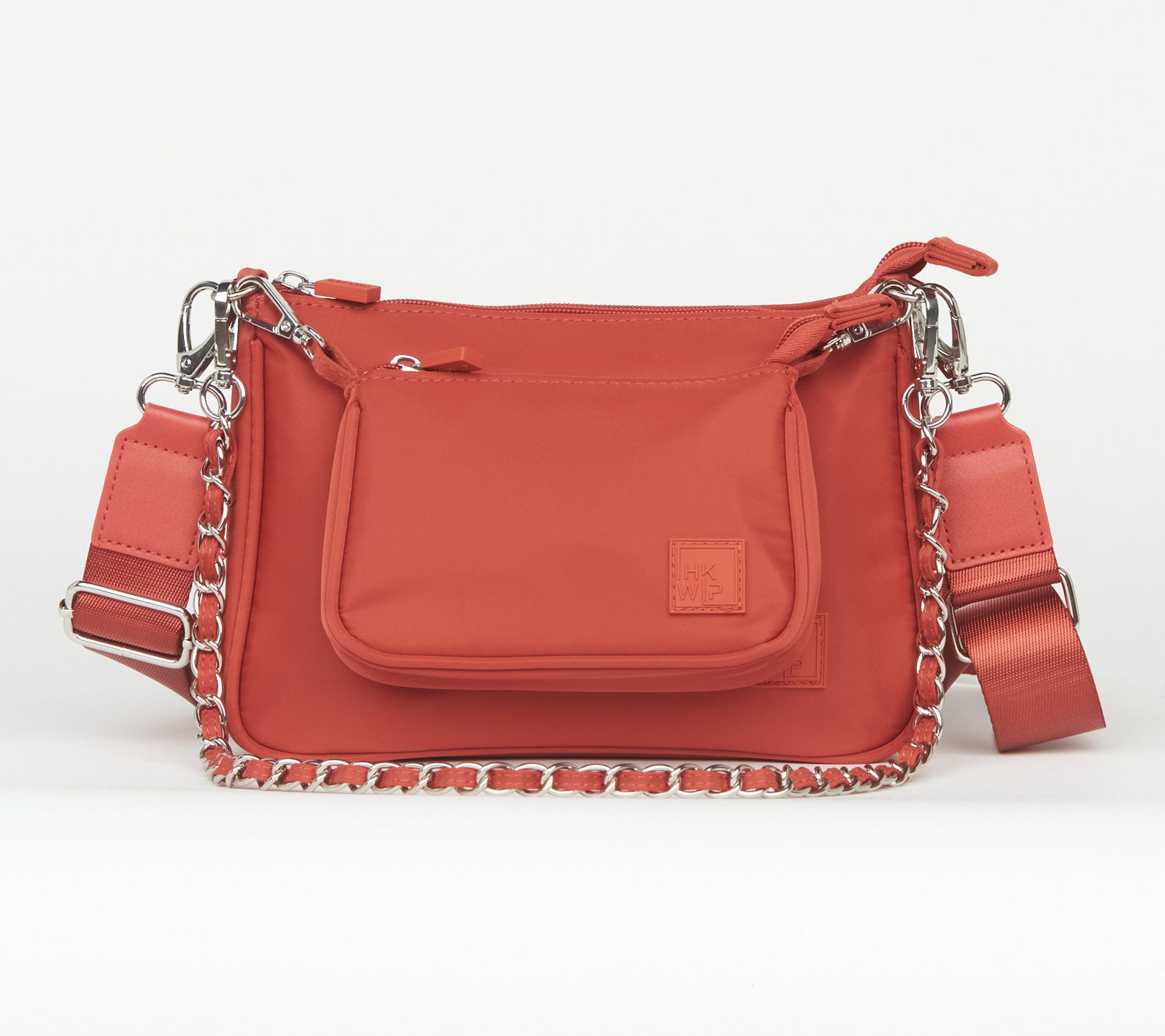 IHKWIP The Duo Pouch Crossbody with Chain Strap