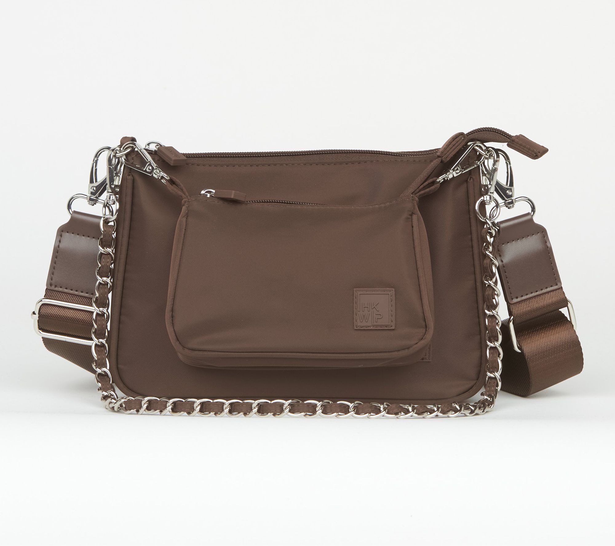 IHKWIP The Duo Pouch Crossbody with Chain Strap