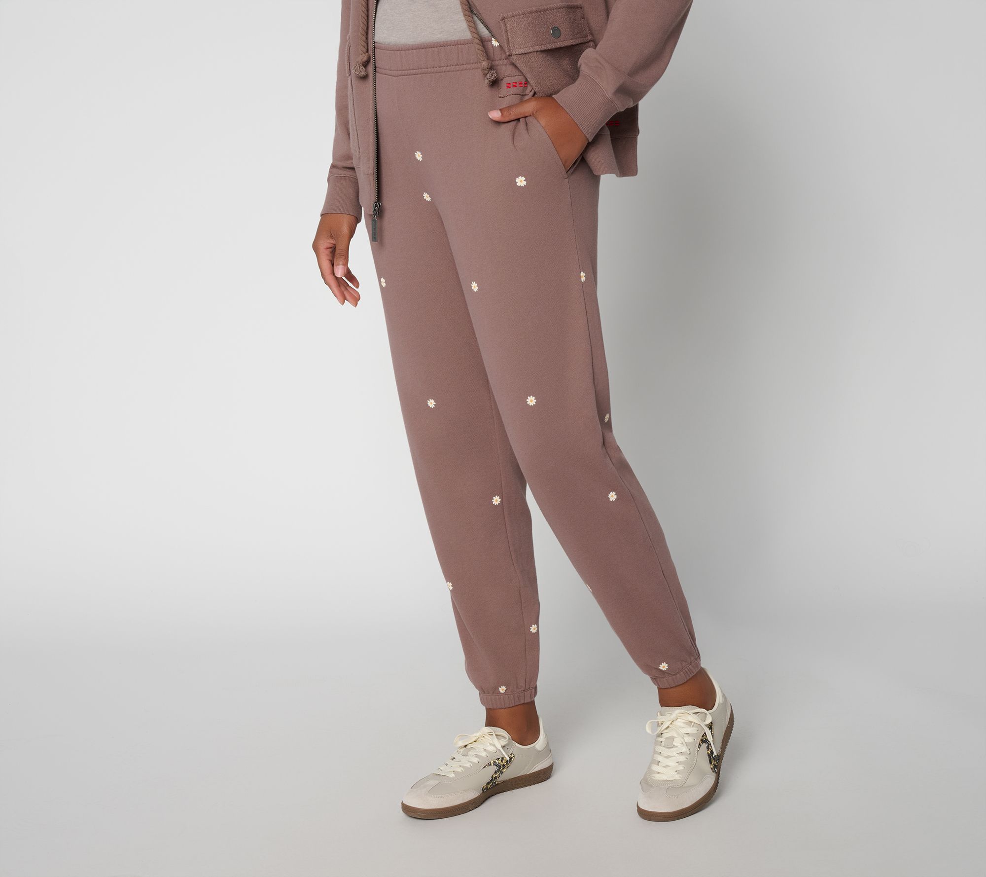 Peace Love World Petite Printed Pull On Joggers