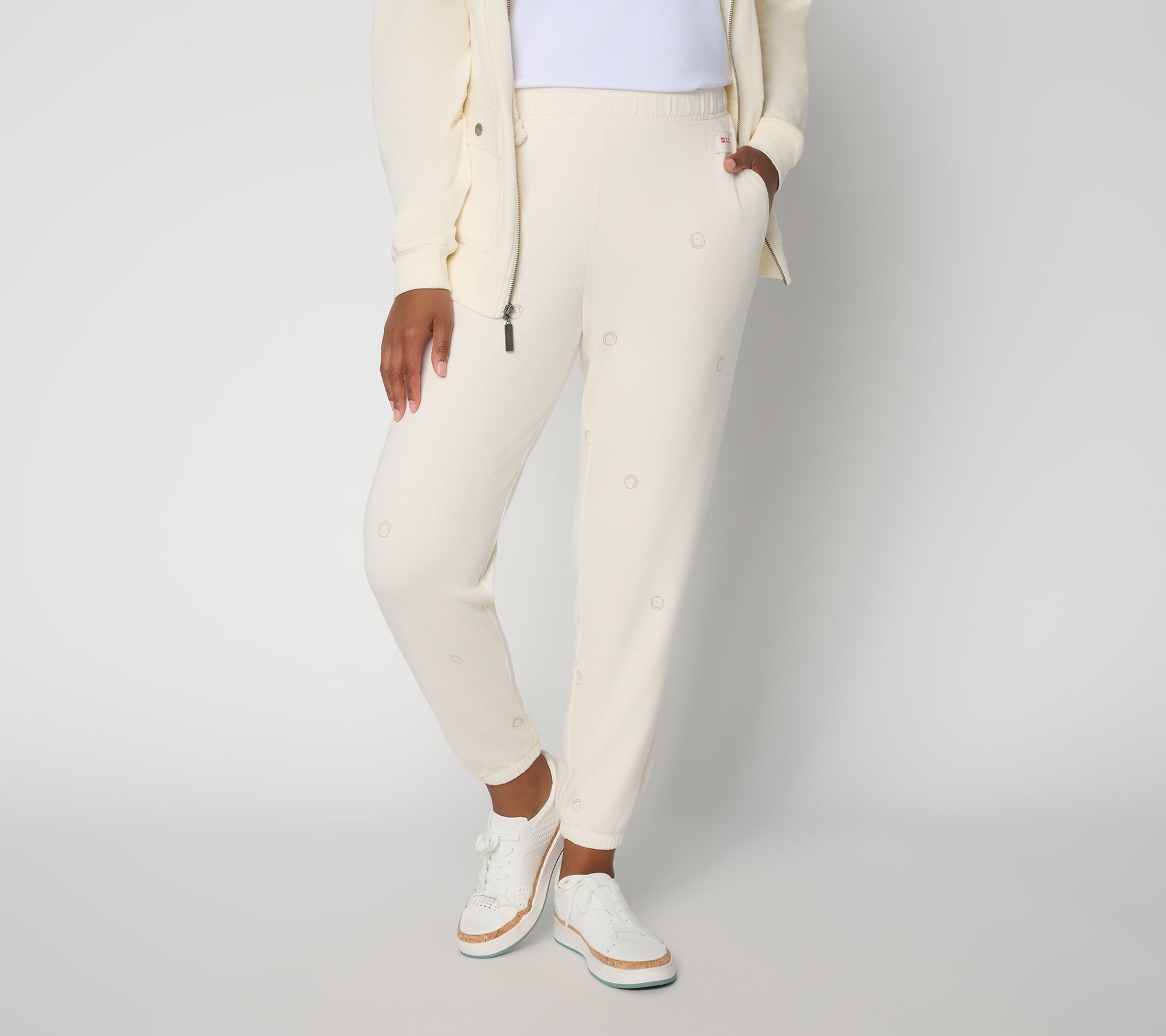 Peace Love World Petite Printed Pull On Joggers