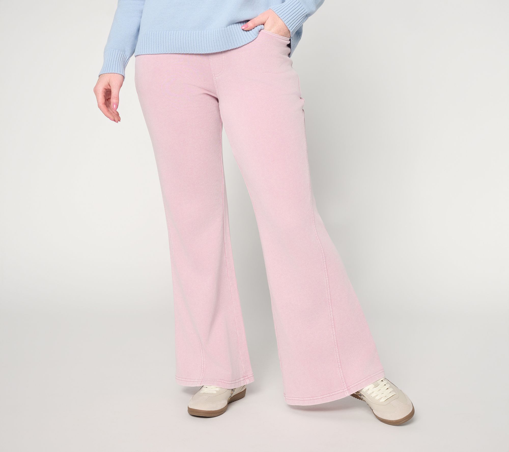 "As Is" Peace Love World Washed French Terry Reg Pull On Trouser