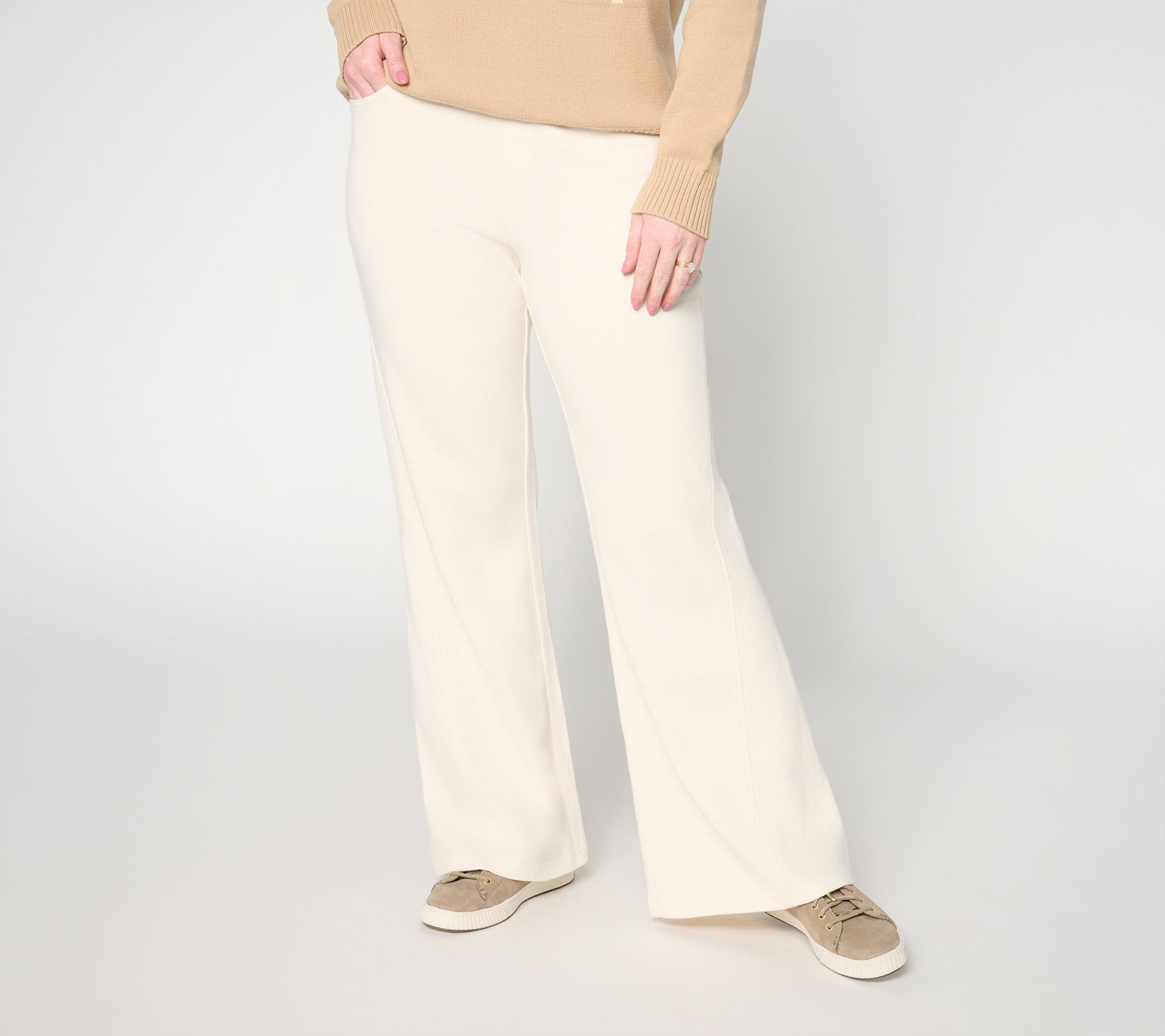 "As Is" Peace Love World Washed French Terry Reg Pull On Trouser