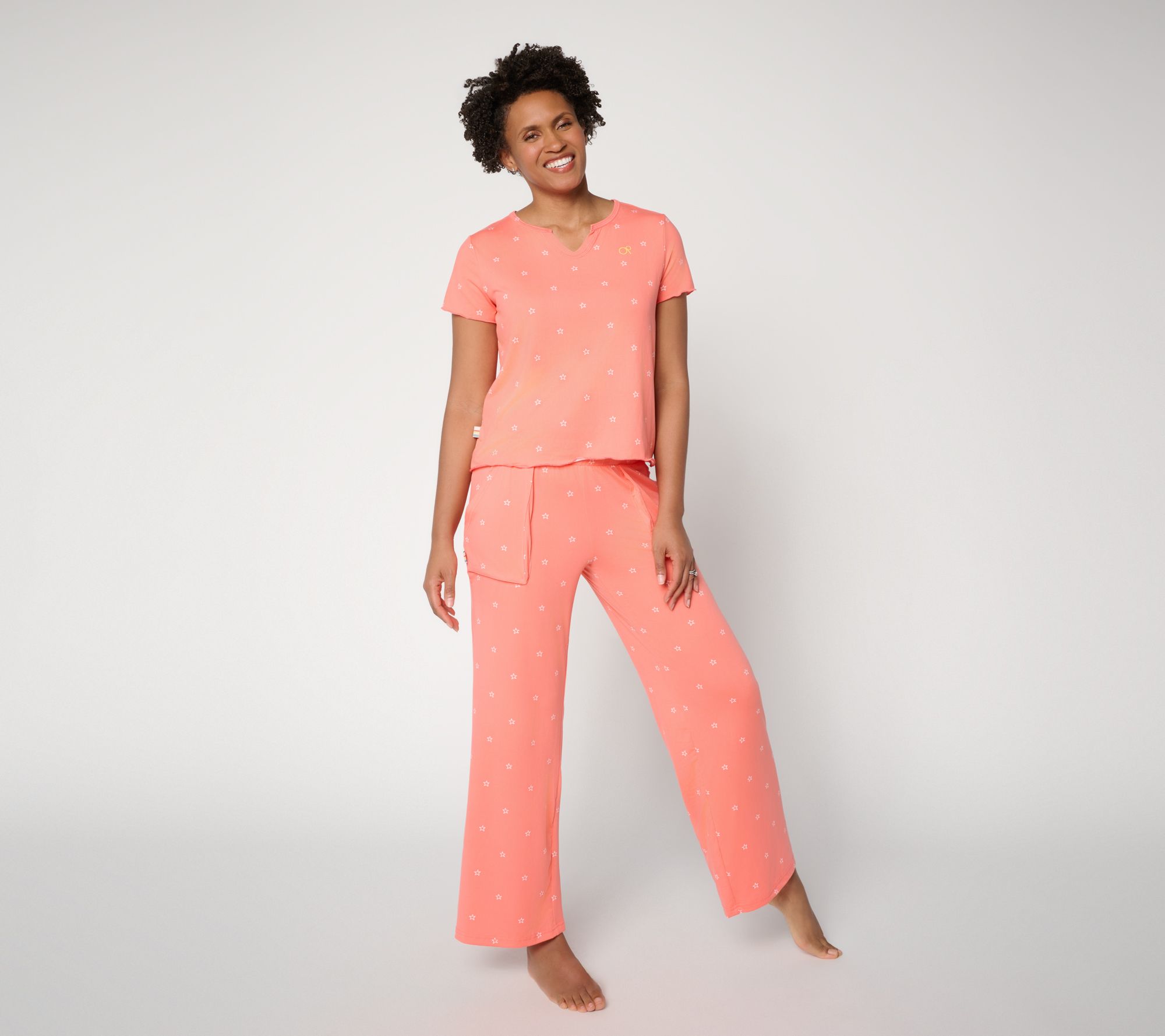 "As Is" Ocean Pacific Short Sleeve and Pant Lounge Set