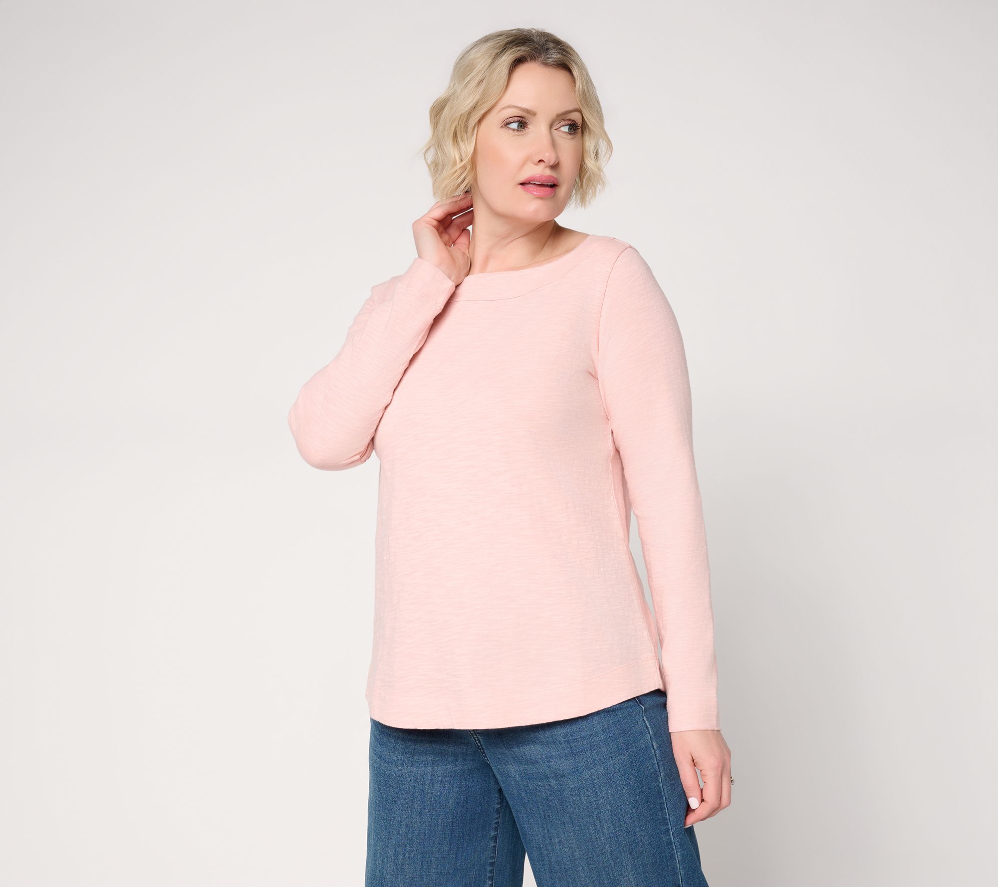 "As Is" Studio Park x Amy Stran Long Sleeve Cotton Slub Top