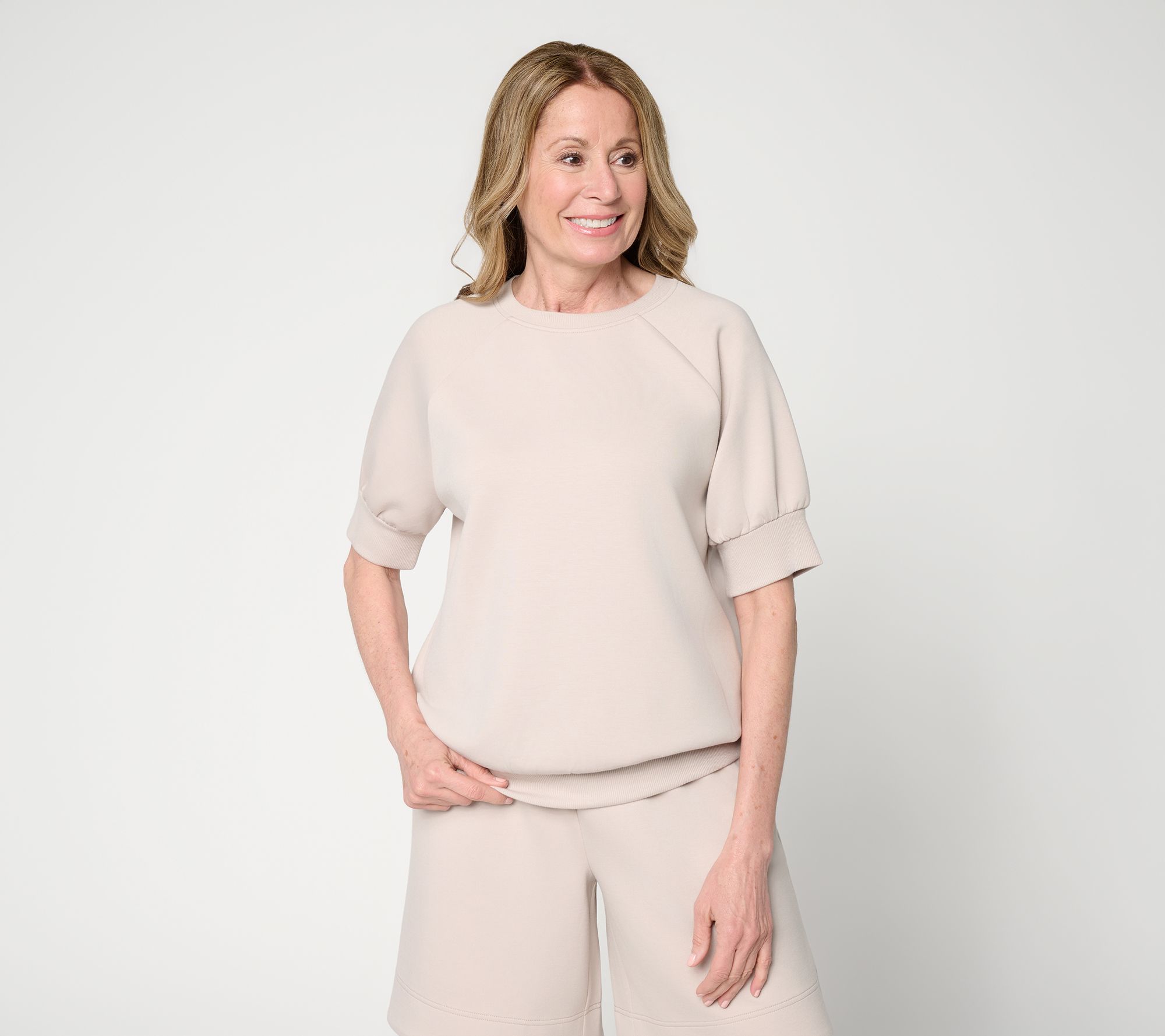 "As Is" Martha Stewart Signature Comfort Raglan Pullover Top