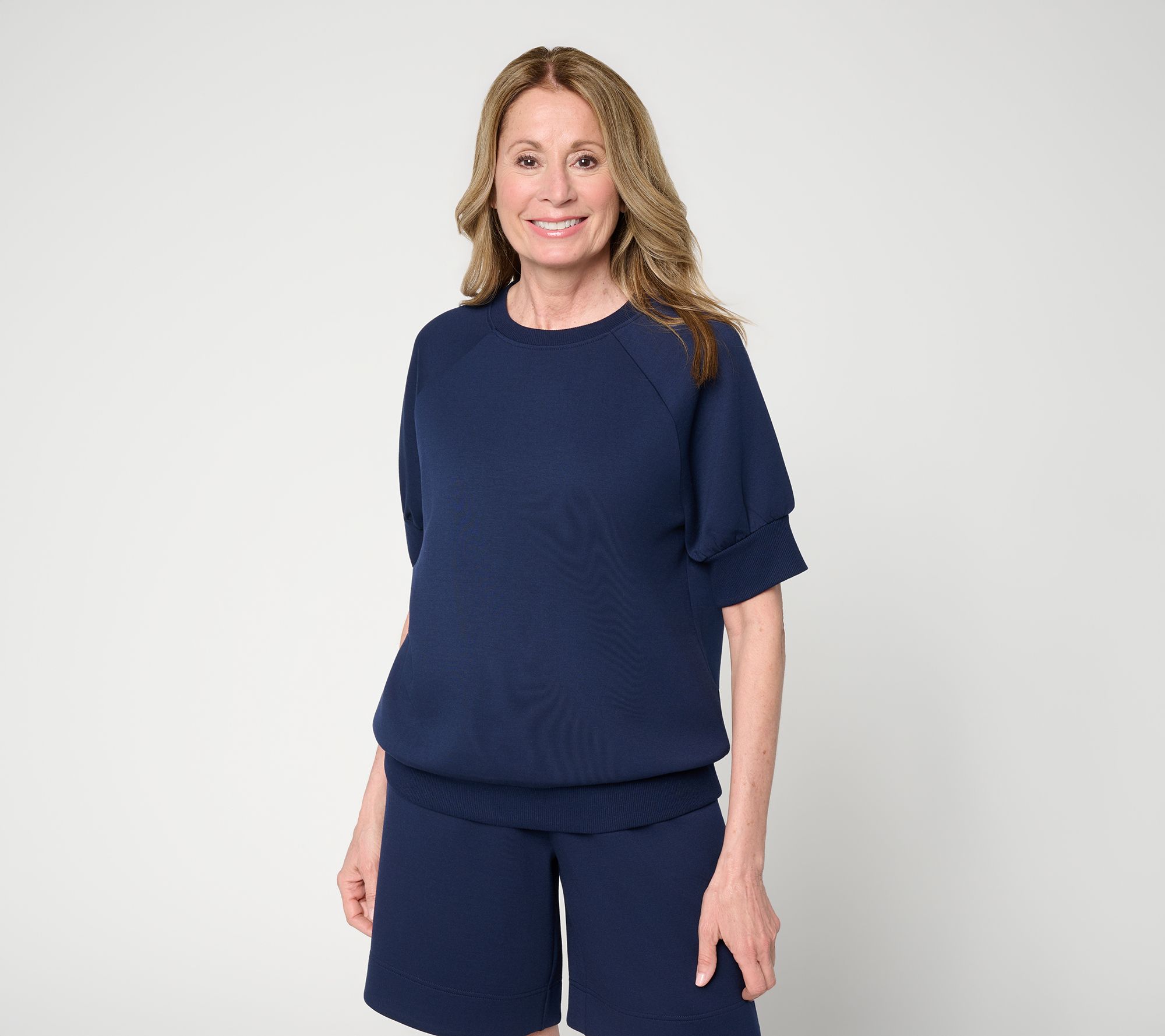 "As Is" Martha Stewart Signature Comfort Raglan Pullover Top