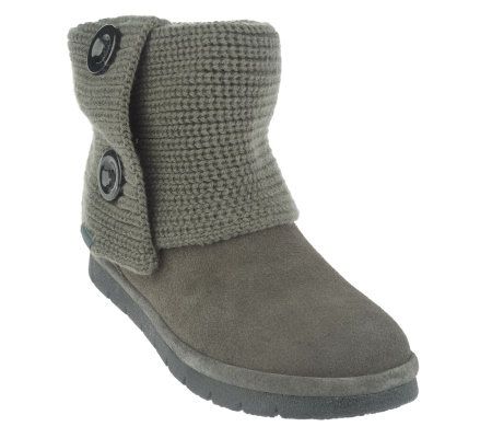 Weatherproof Water Resistant Suede Sweater Pull-on Boots - Page 1 — QVC.com