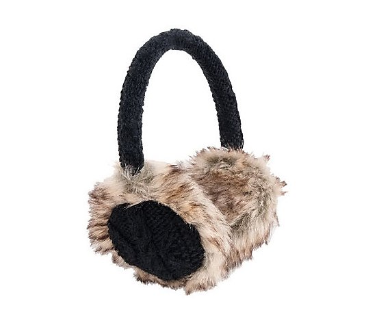 Nirvanna Designs Cable Earmuffs with Faux Fur