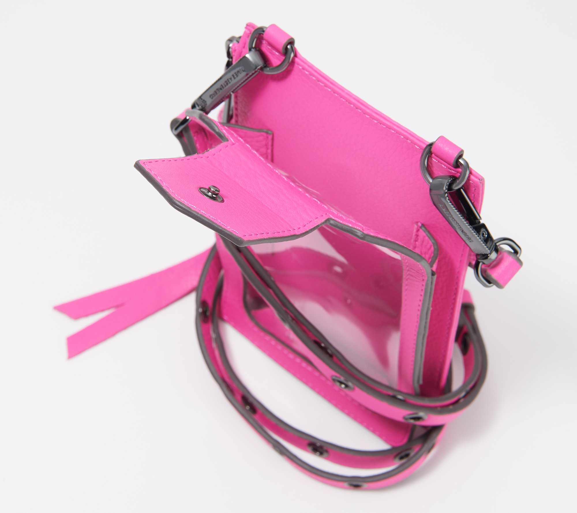 (QVC) AimeeKestenberg Leather Phone Crossbody w/ RFID & Screen Access