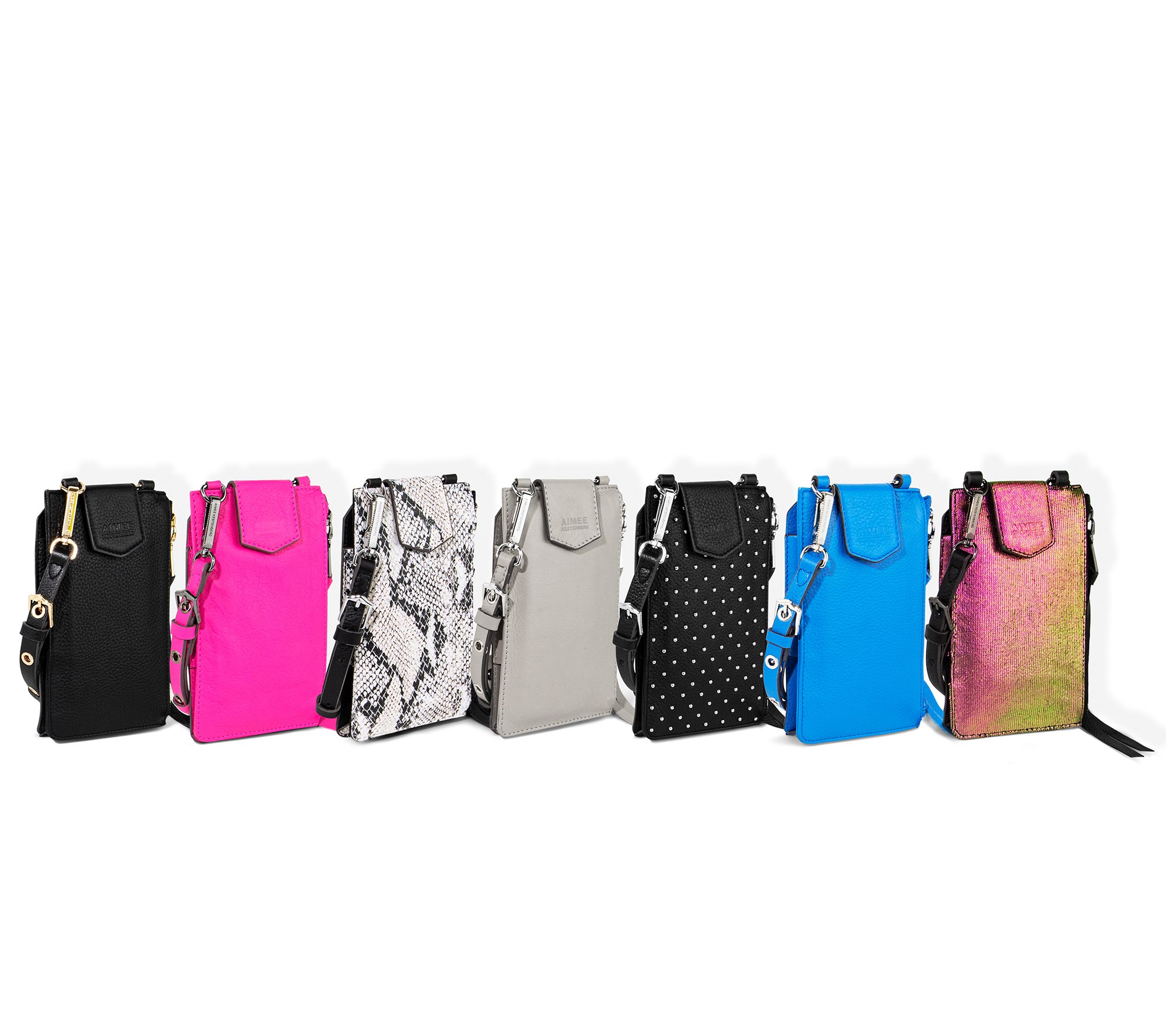 (QVC) AimeeKestenberg Leather Phone Crossbody w/ RFID & Screen Access