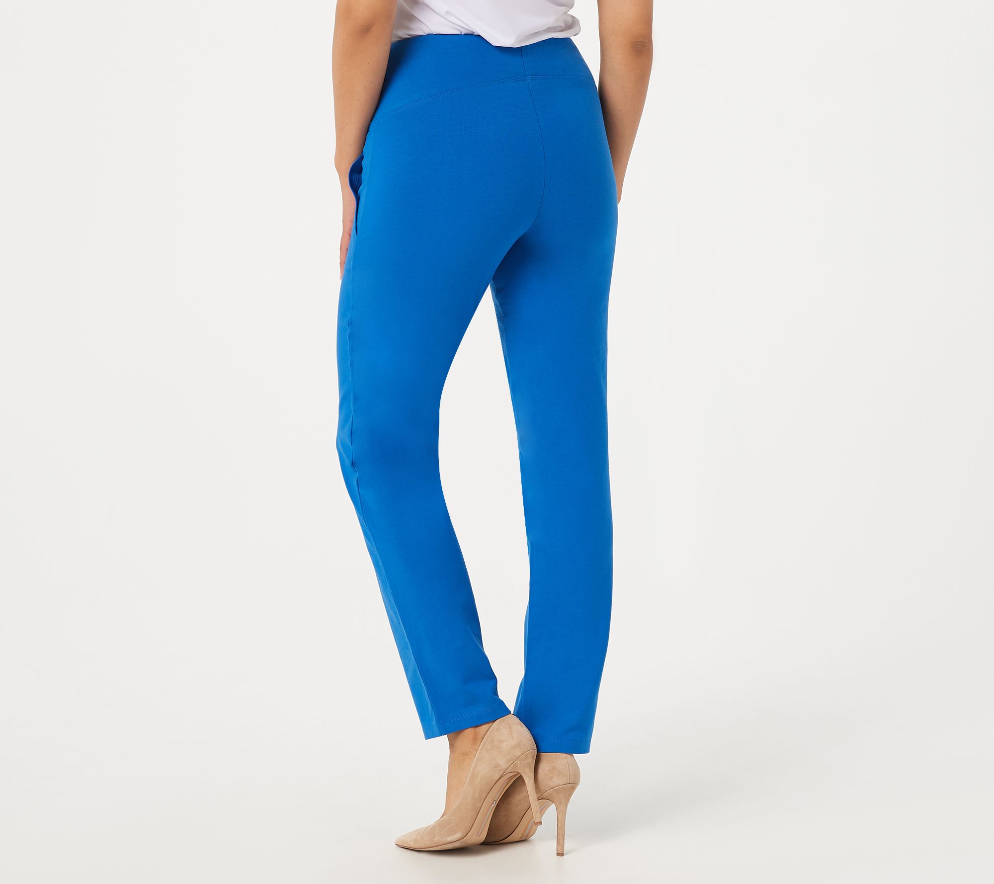 Women with Control Regular Tummy Control Ankle Pants with Pockets - QVC.com