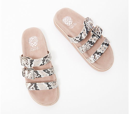 "As Is" Vince Camuto Buckle Slide Sandals - Ciandra