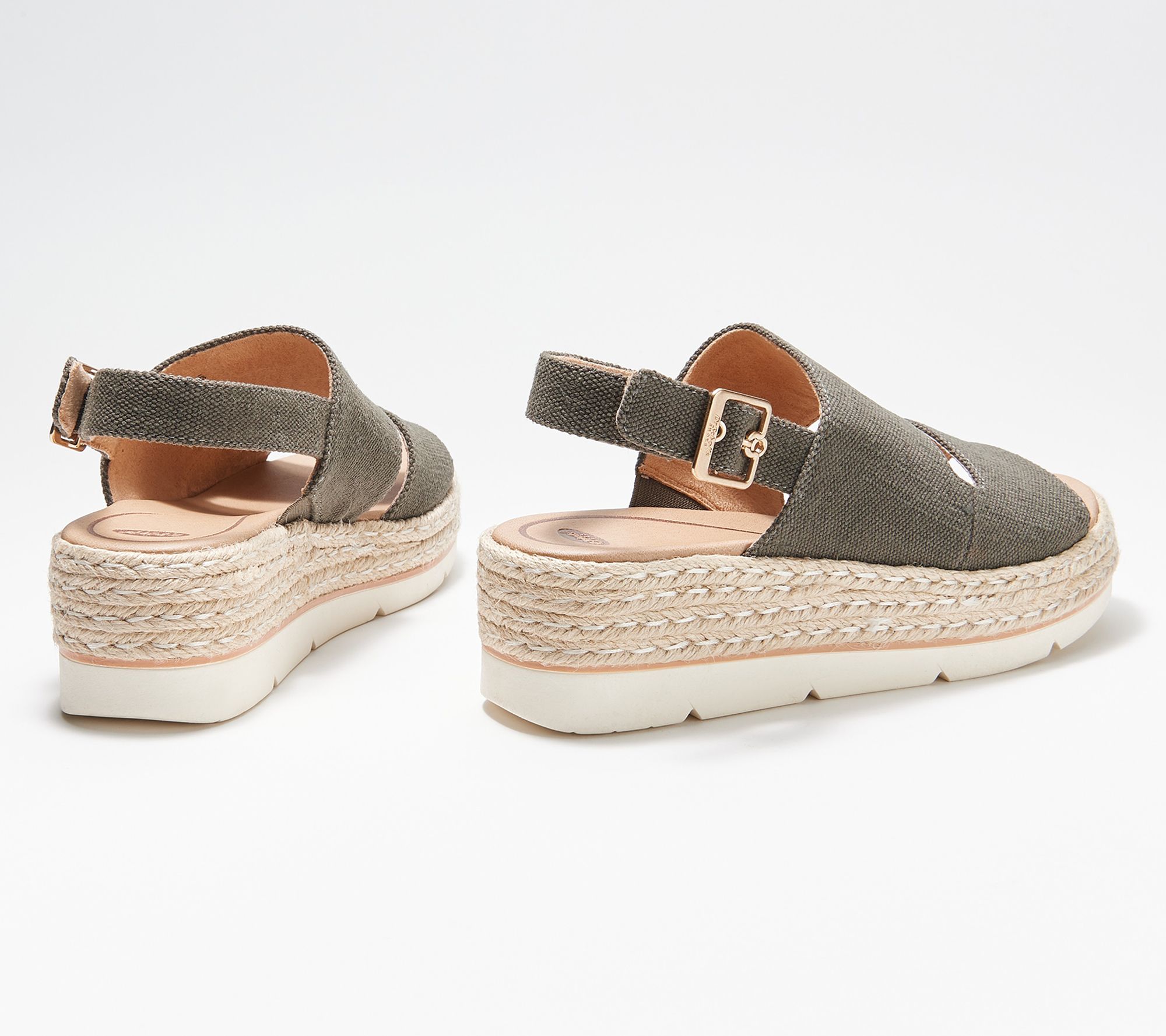 Dr. Scholl's Espadrille Wedges - Oh Hey - QVC.com