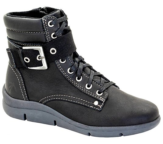 Dromedaris Side-Zip Leather Short Boots - Verity