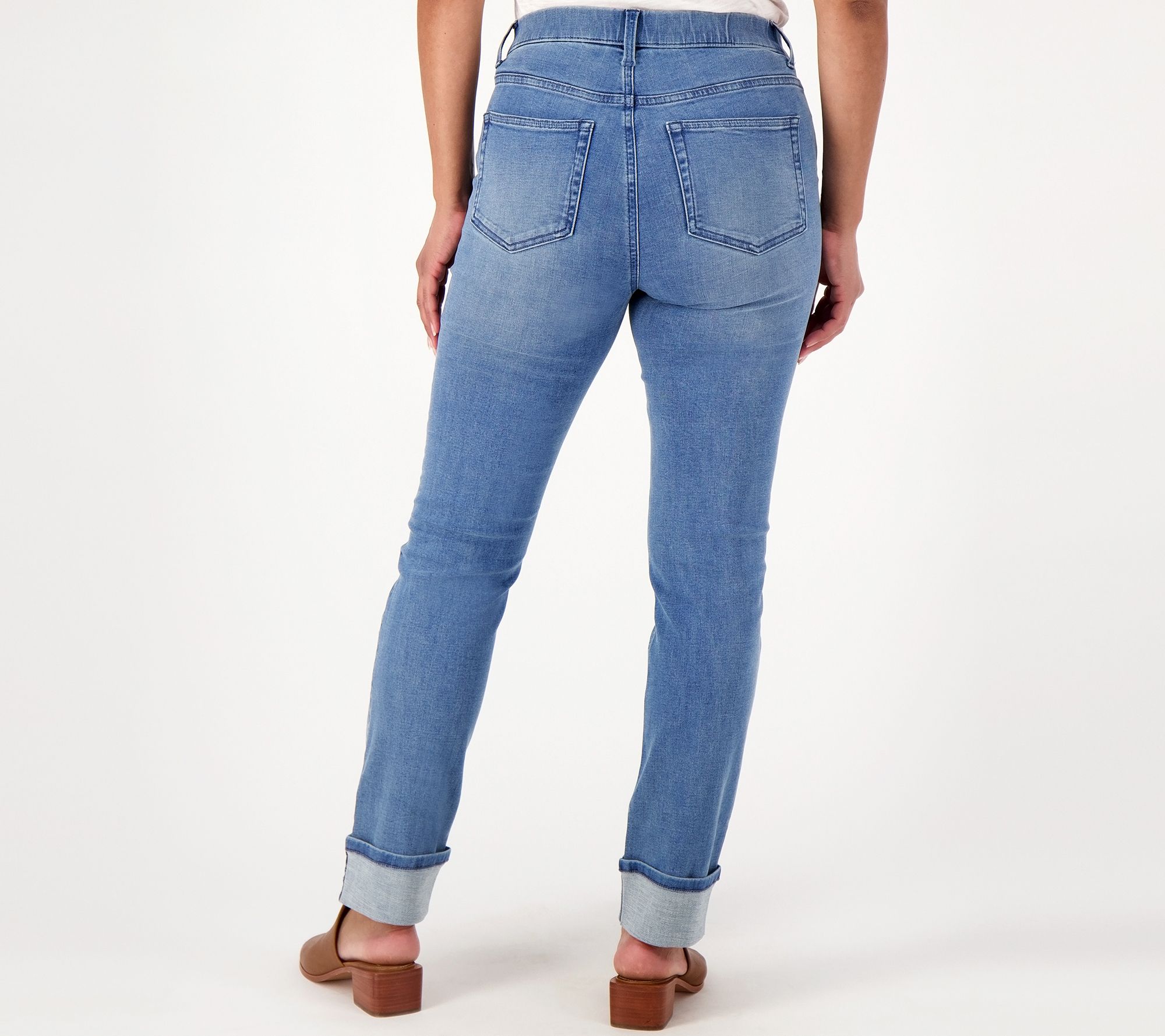 Denim & Co. Easy Stretch Denim Utility Jean 