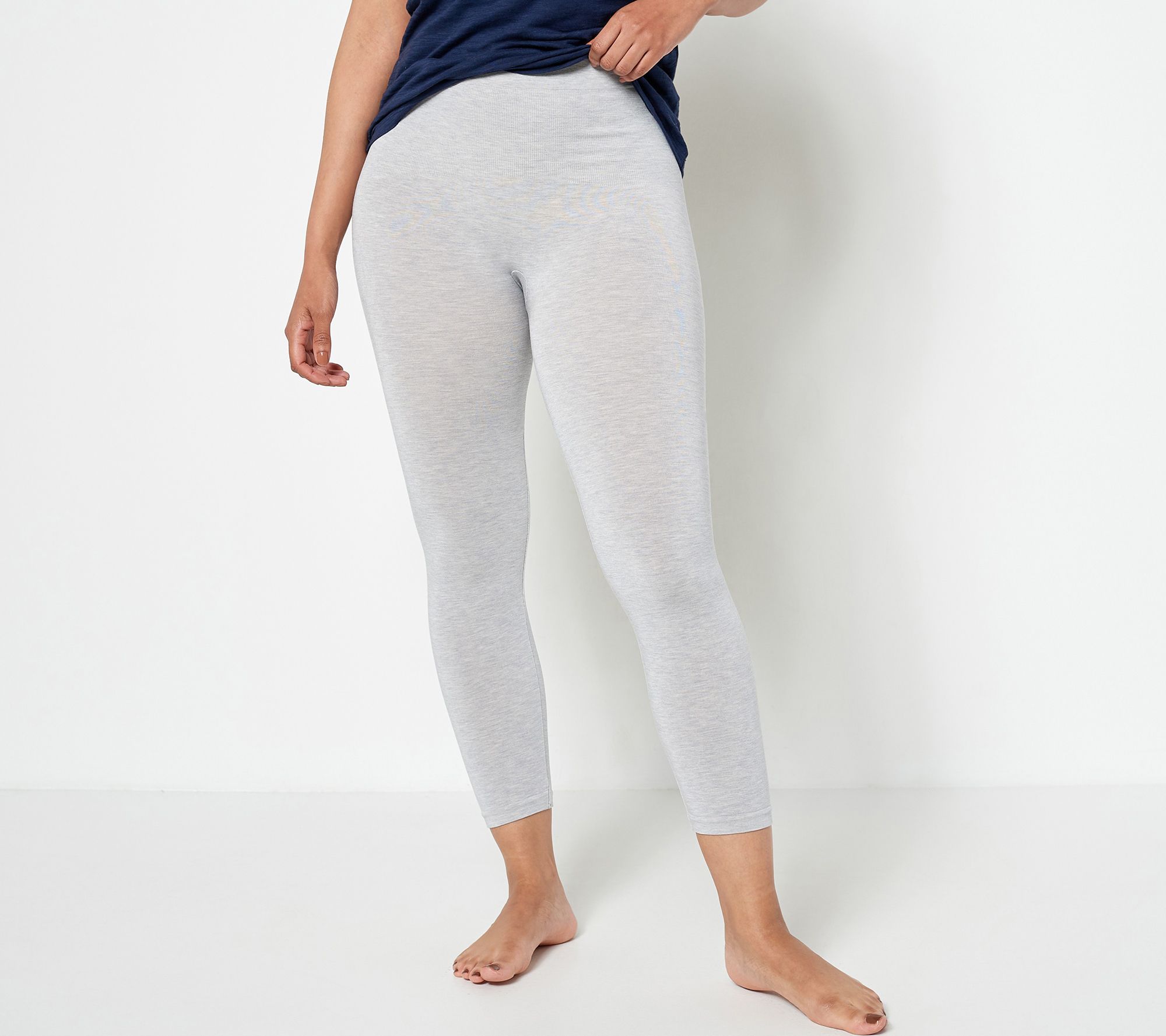 As Is Cuddl Duds Intimates Modal Seamless Cropped Legging - QVC