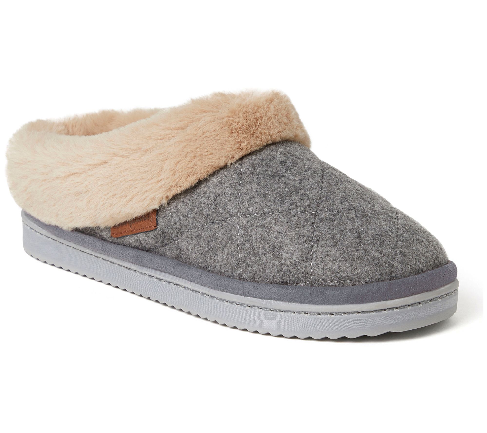 Dearfoams Quilted Microwool Clog Slippers - Cora - QVC.com