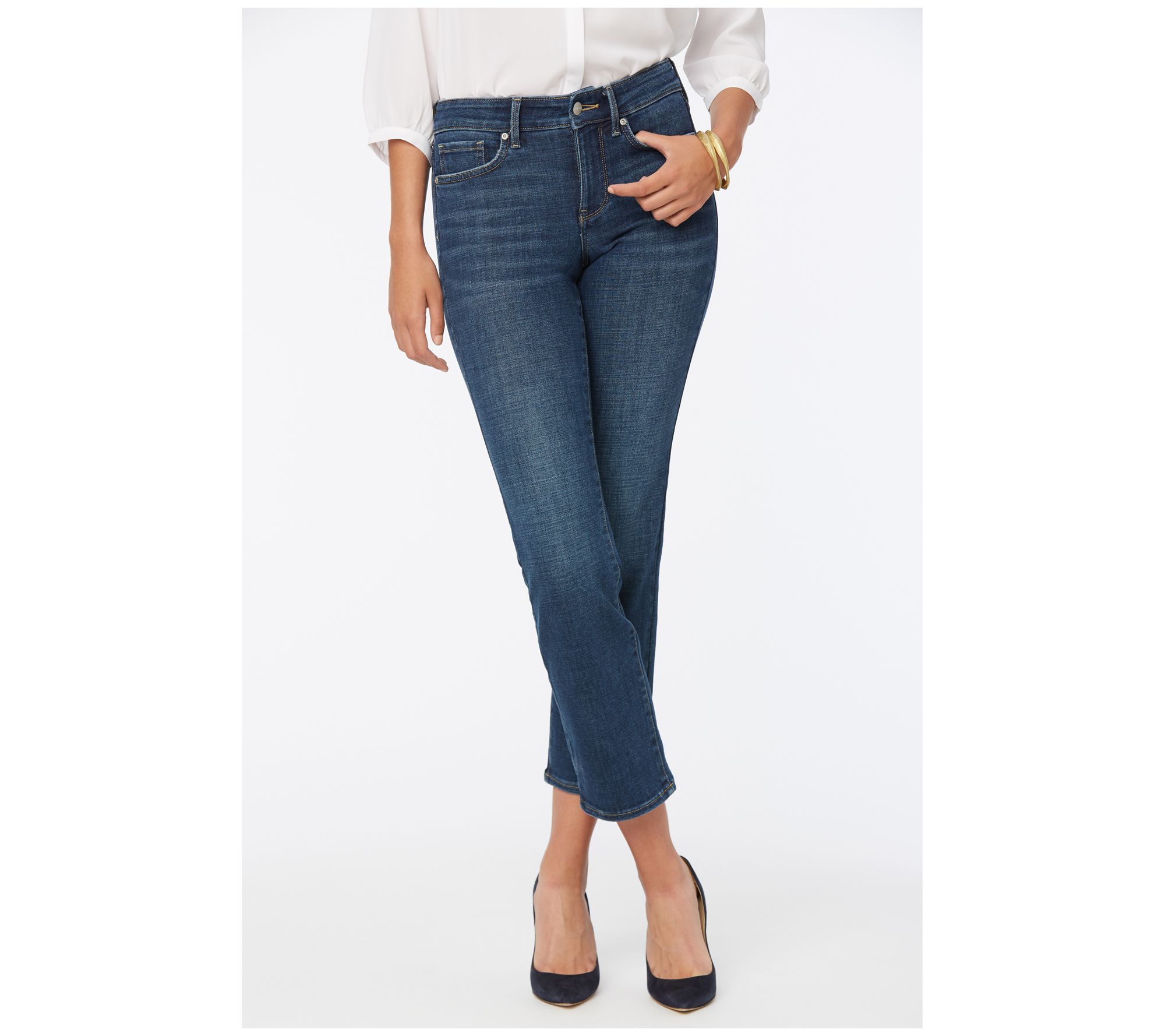 NYDJ Marilyn Straight Ankle Jeans - Marcel 