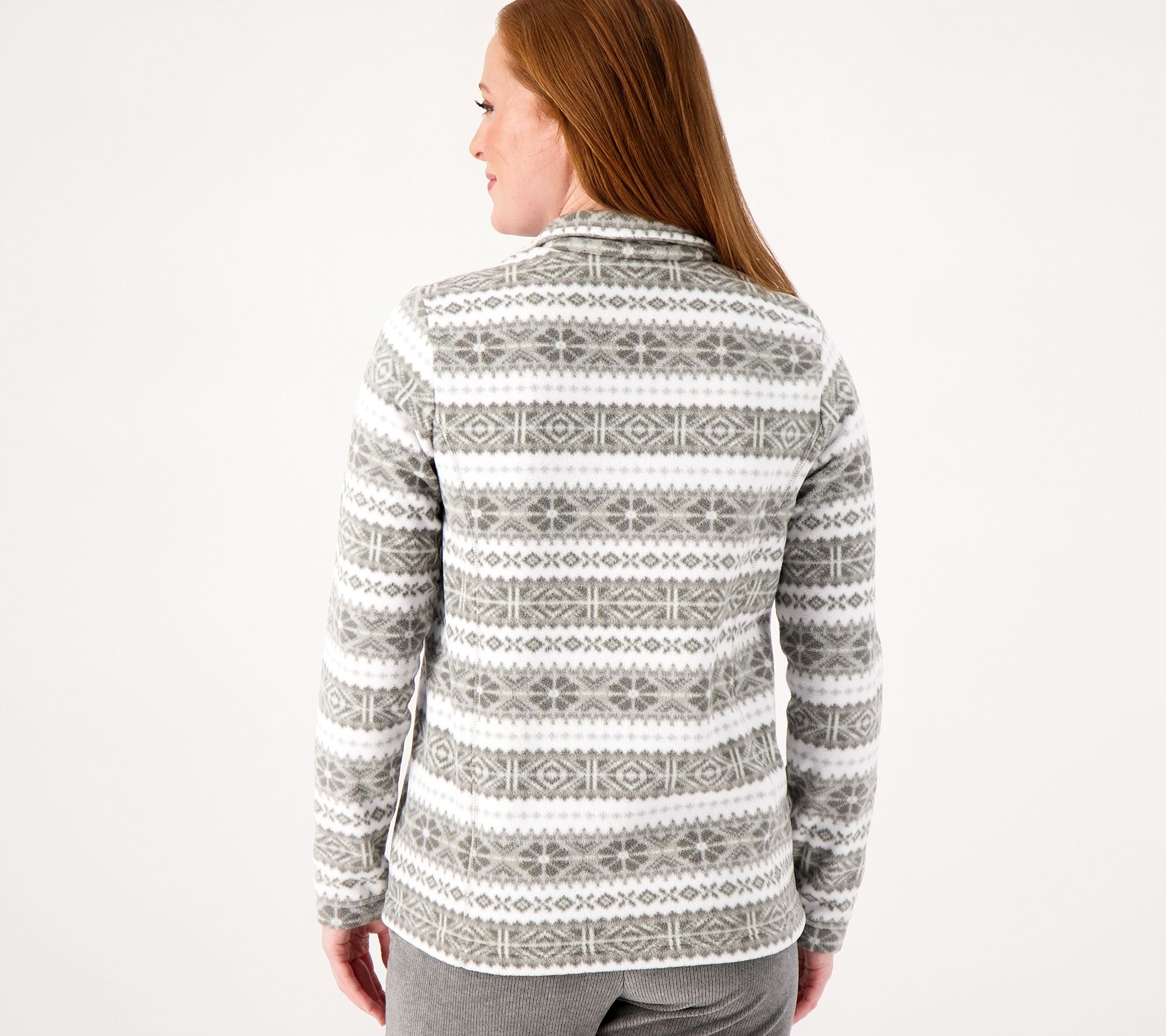 Lands' End Fleece Quarter Zip Pullover