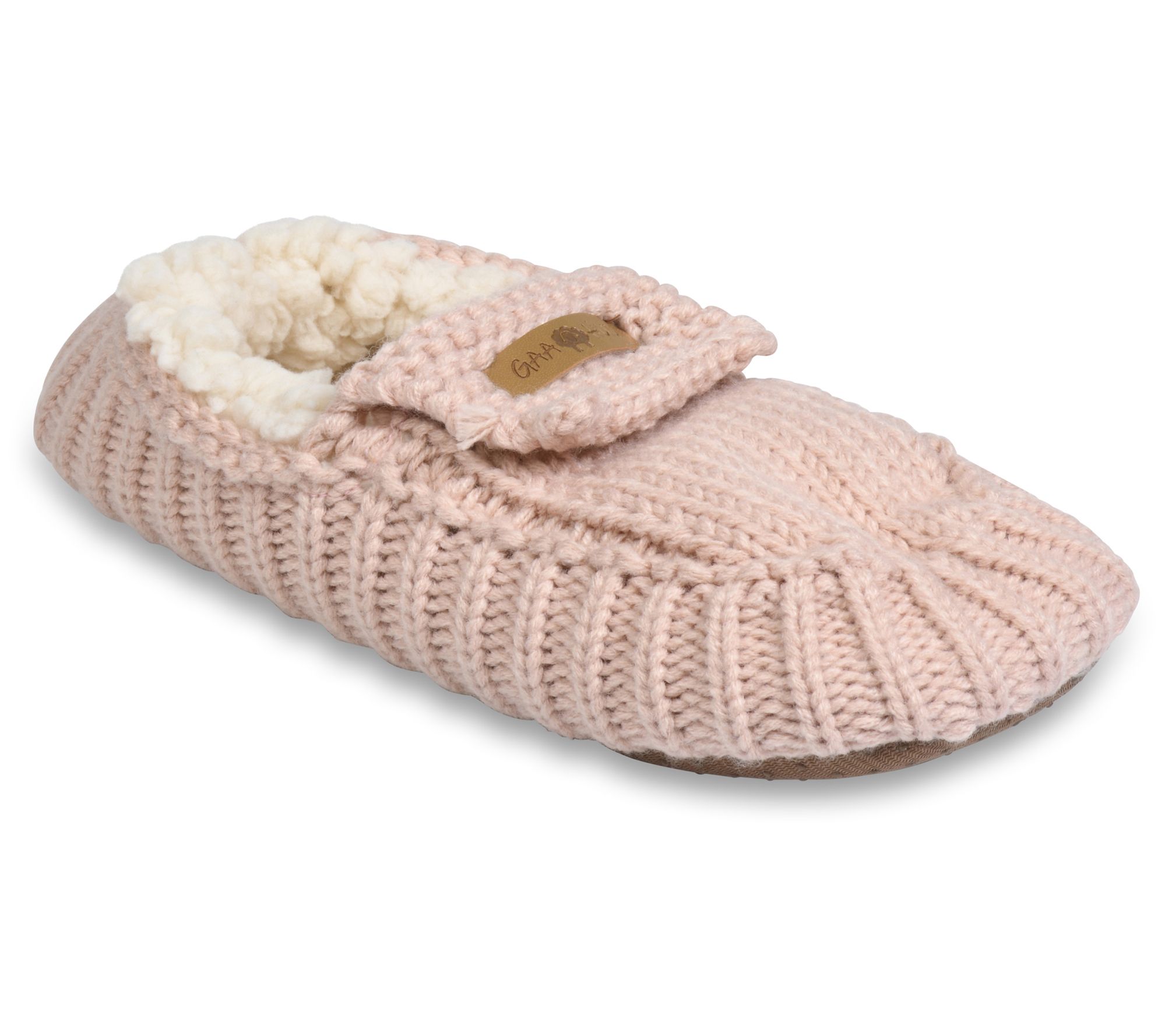 GaaHuu Women's Textured-Knit Moccasin Slipper