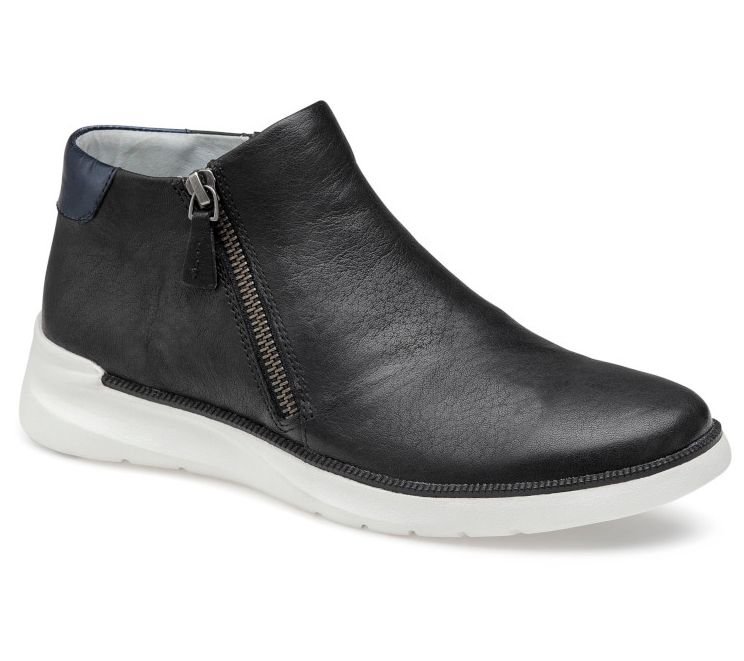 Johnston & Murphy Emery Zip Bootie Beige