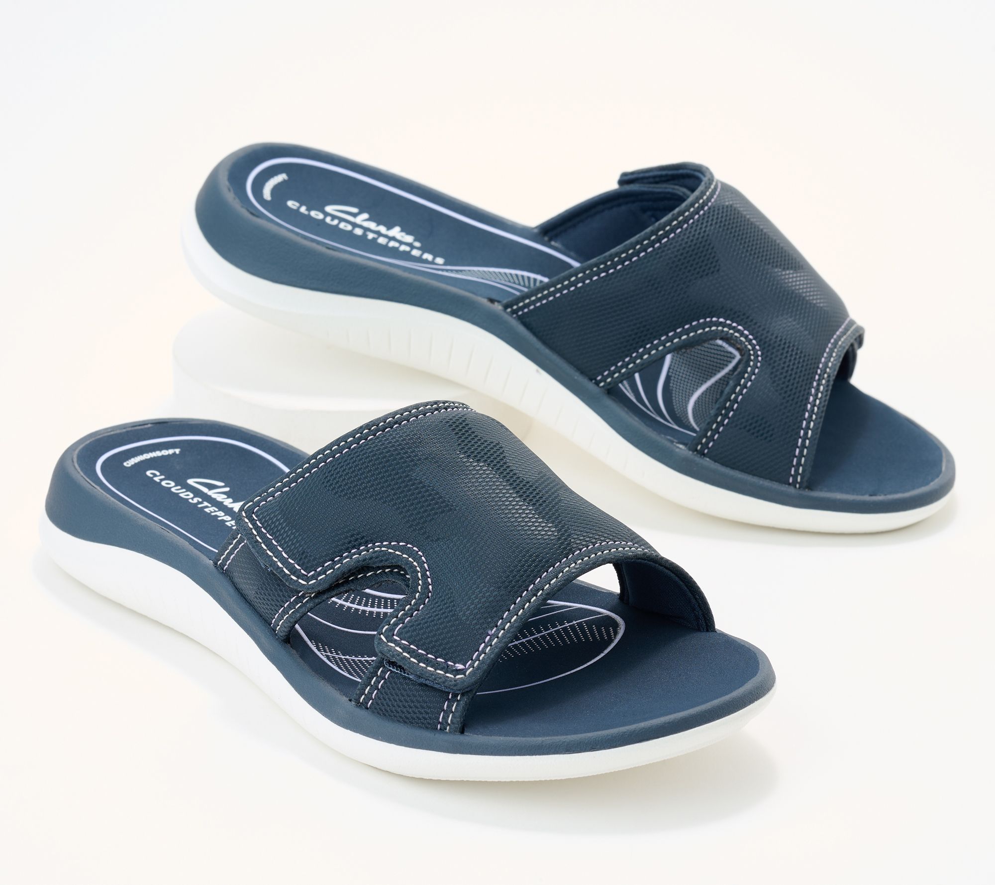 Clarks Cloudsteppers Anatomic Sandals - Glide Bay - QVC.com