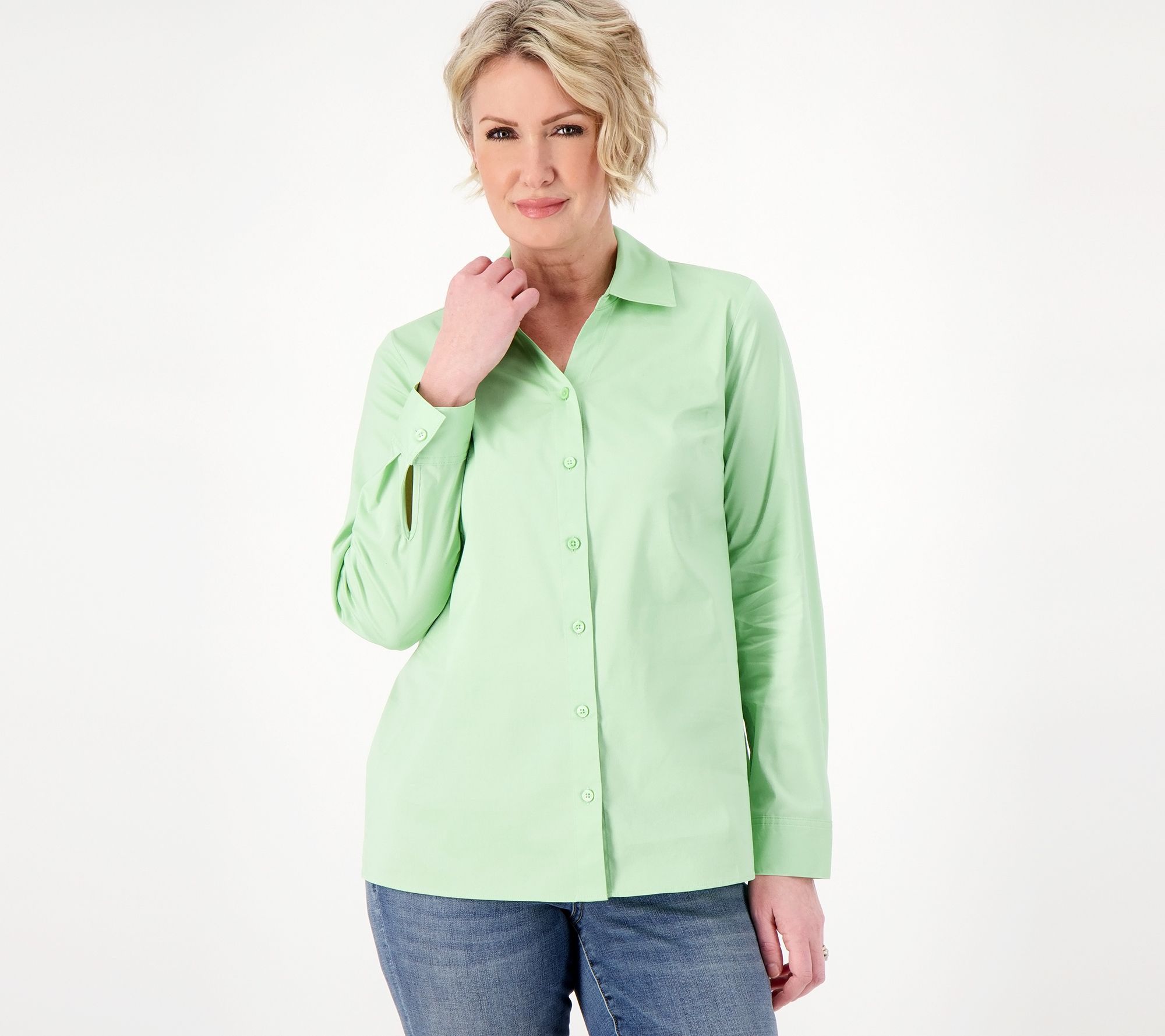 NEW Denim & Company Short Sleeve Blouse QVC - clothing & accessories - by  owner - apparel sale - craigslist