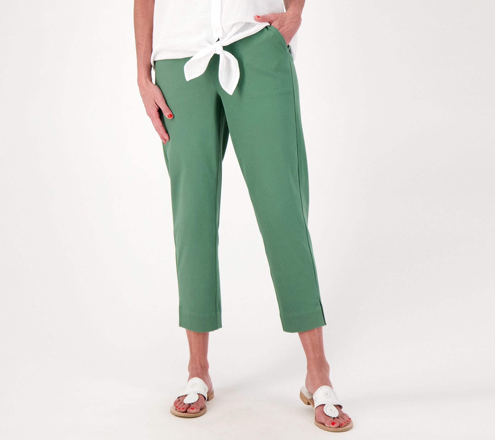 Petite High-Rise Tapered Cropped Pant
