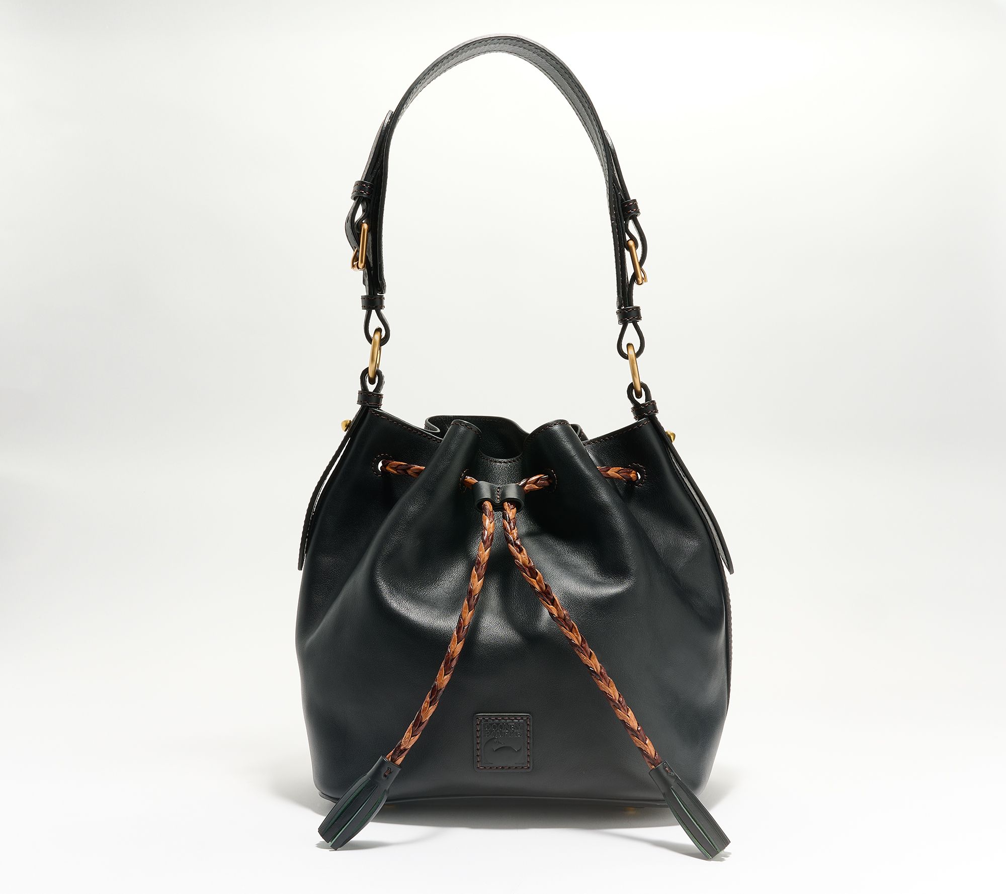 Dooney Bourke Blue Florentine Toledo Leather BUCKLEY Bag Drawstring Satchel  Bag